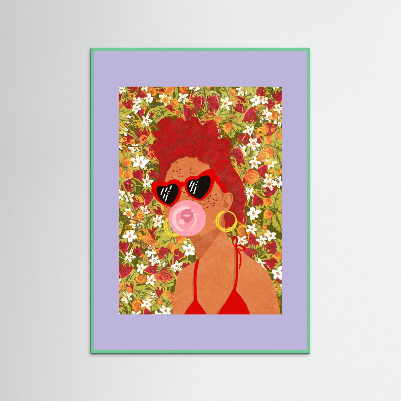 Strawbeery Lady by Raissa Oltmanns Fine Art Paper 
