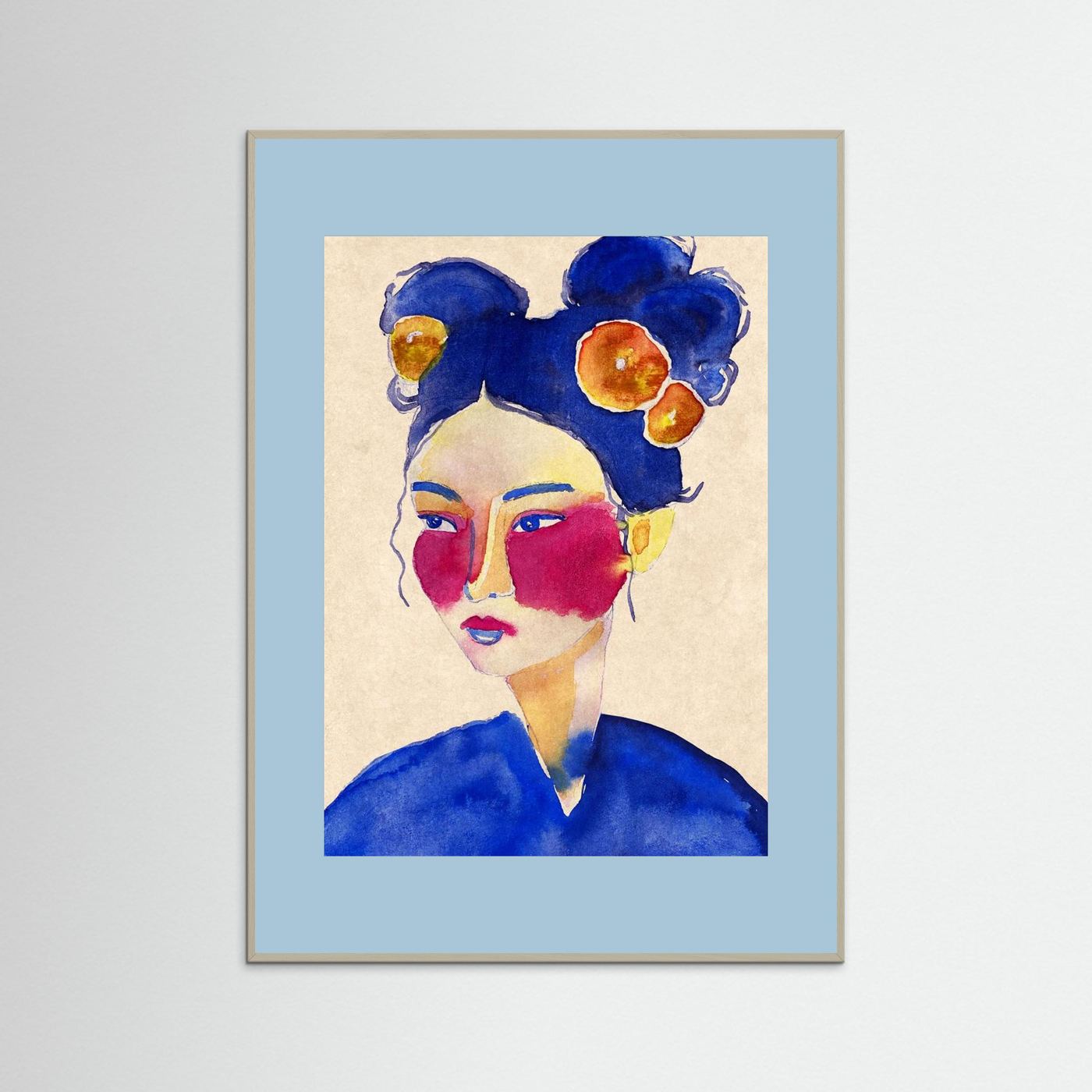 Asian Girl by Raissa Oltmanns Fine Art Paper 