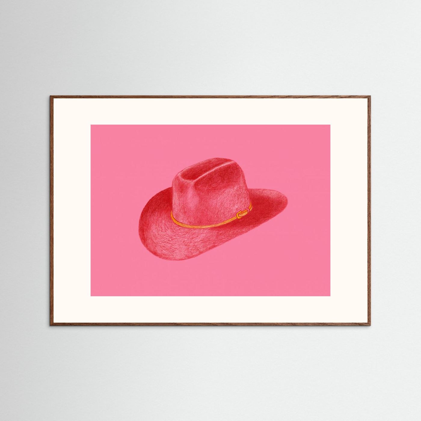Red Stetson On Pink by Anyone Can Yeehaw