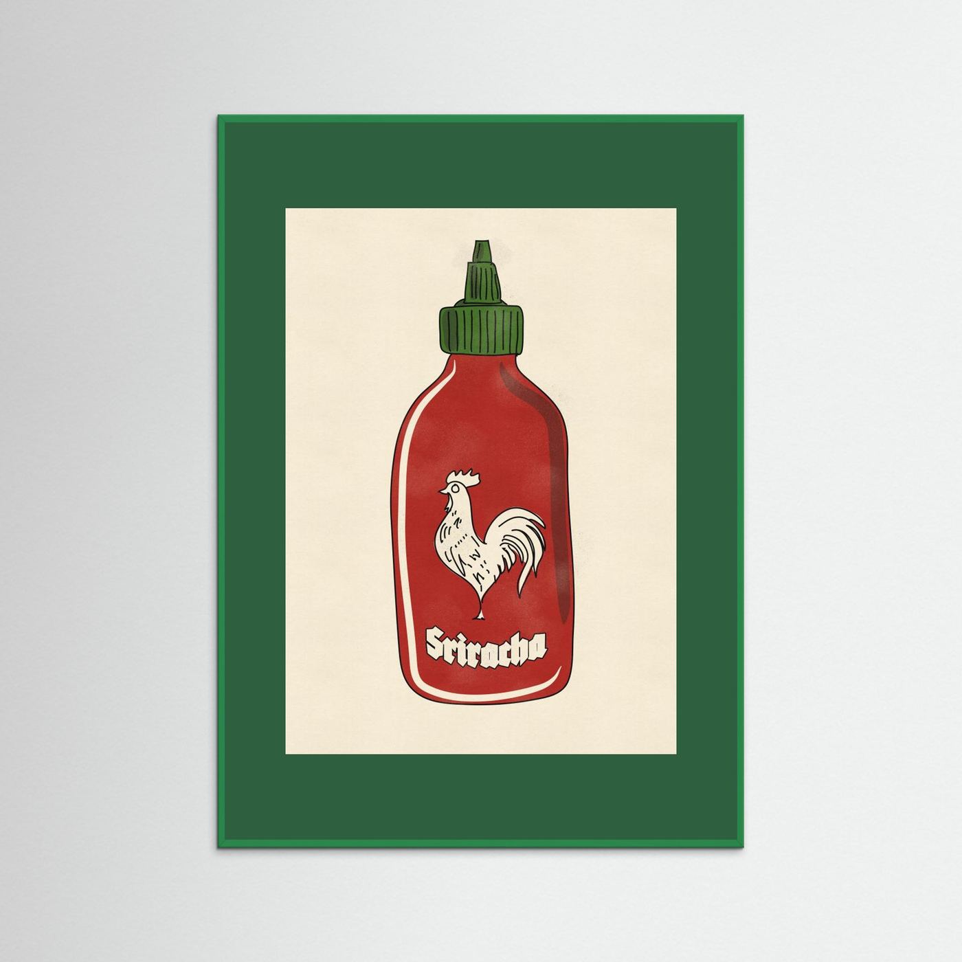 Rooster Hot Sauce by Nicholas Fine Art Paper 