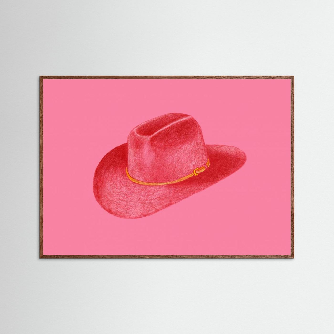 Red Stetson On Pink by Anyone Can Yeehaw