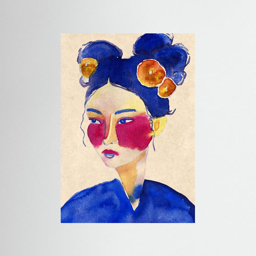 Asian Girl by Raissa Oltmanns Fine Art Paper 