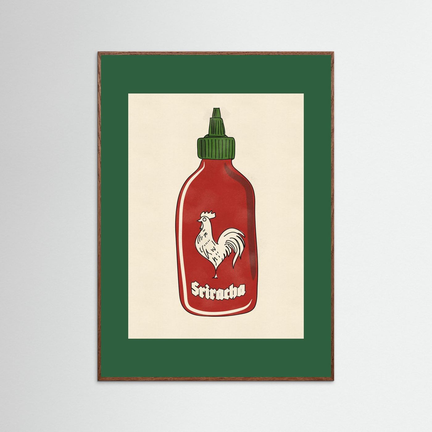 Rooster Hot Sauce by Nicholas Fine Art Paper 