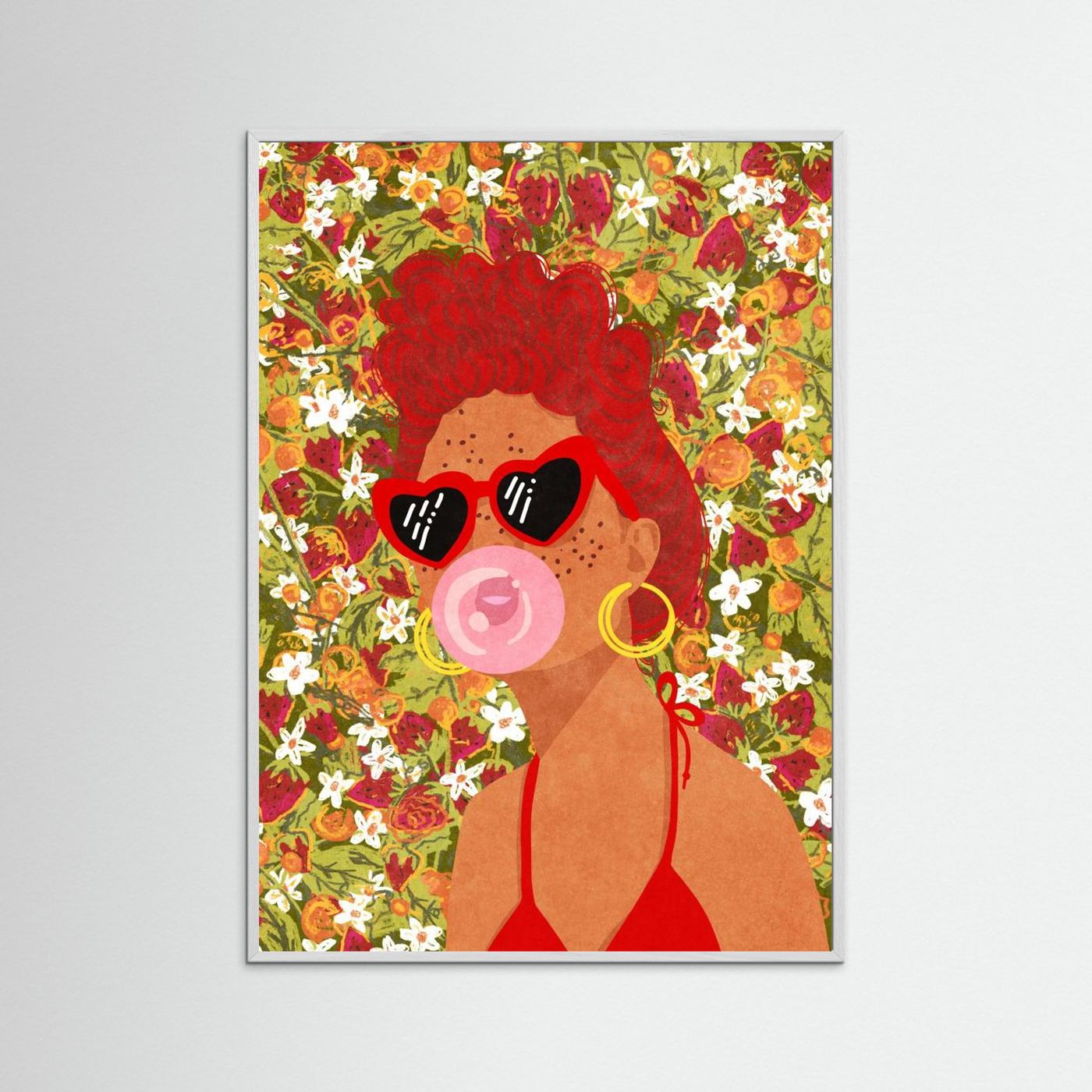 Strawbeery Lady by Raissa Oltmanns Fine Art Paper 