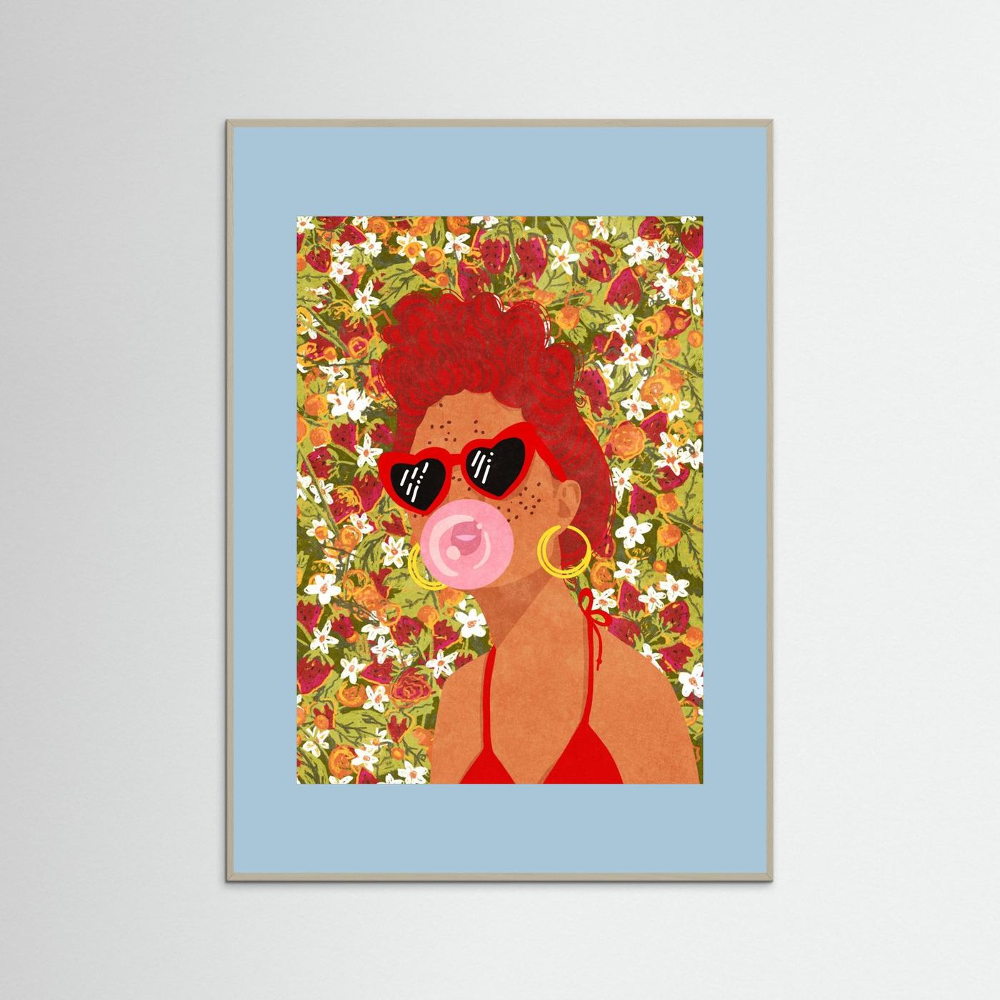 Strawbeery Lady by Raissa Oltmanns Fine Art Paper 