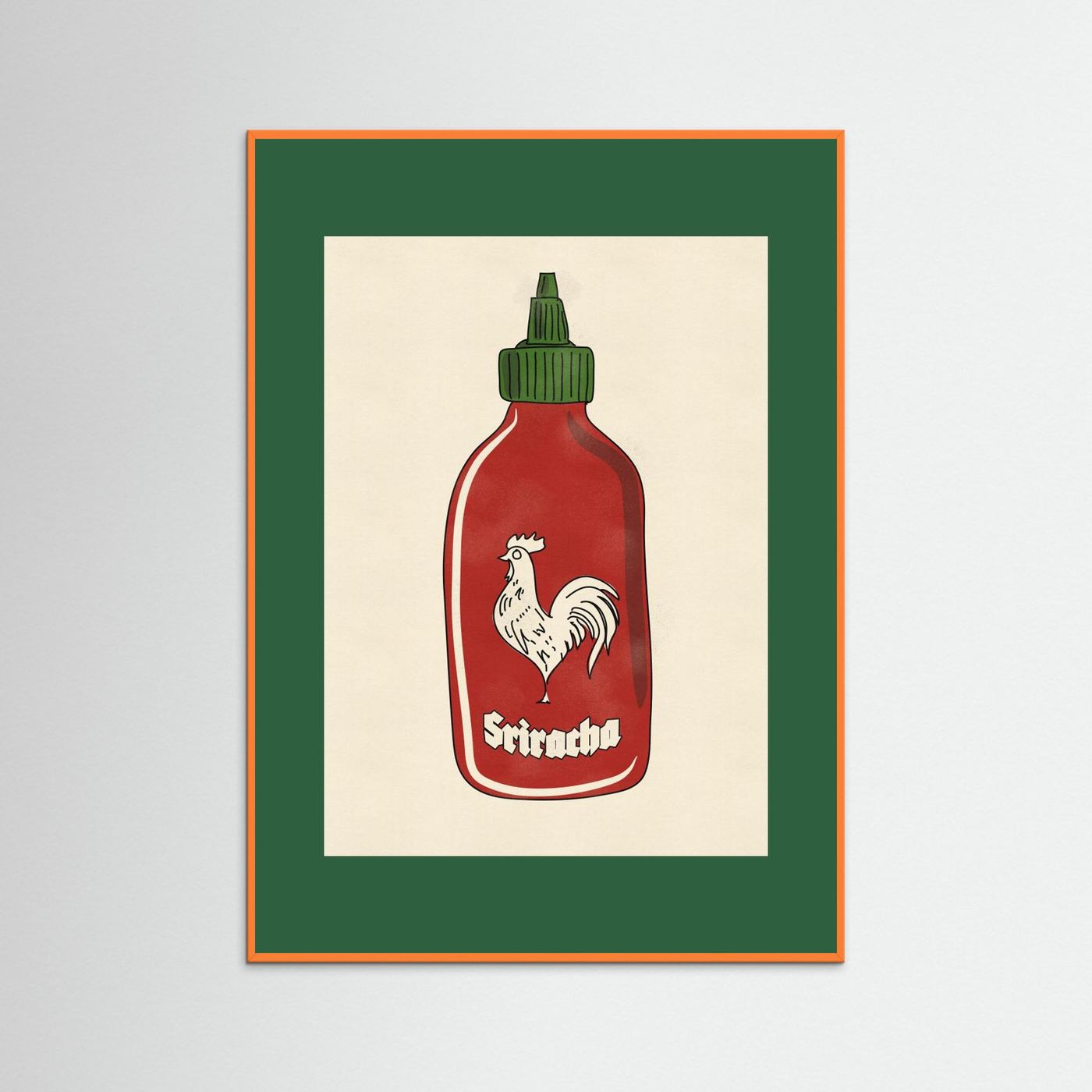 Rooster Hot Sauce by Nicholas Fine Art Paper 