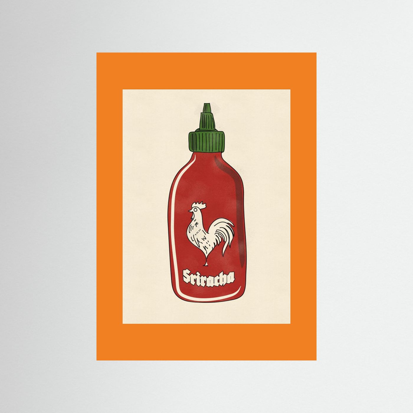Rooster Hot Sauce by Nicholas Fine Art Paper 