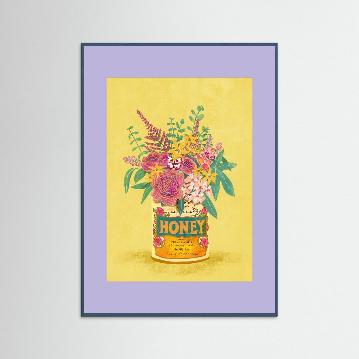 Flowers In a vintage Honey Can by Raissa Oltmanns Fine Art Paper 