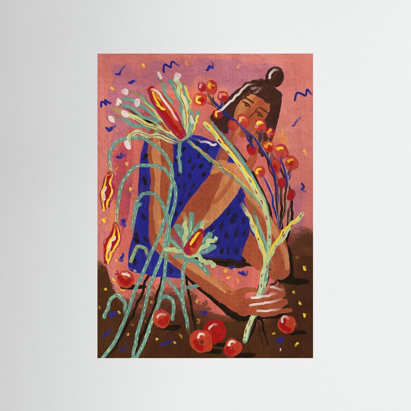 Pick a flower by Raissa Oltmanns Fine Art Paper 