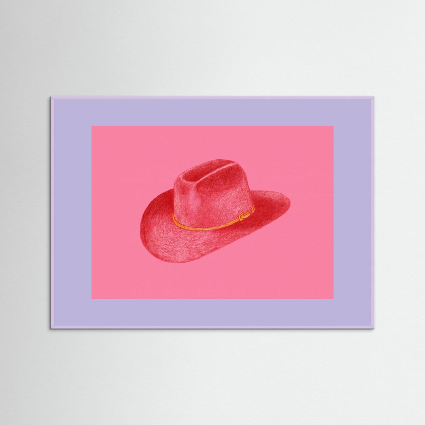 Red Stetson On Pink by Anyone Can Yeehaw