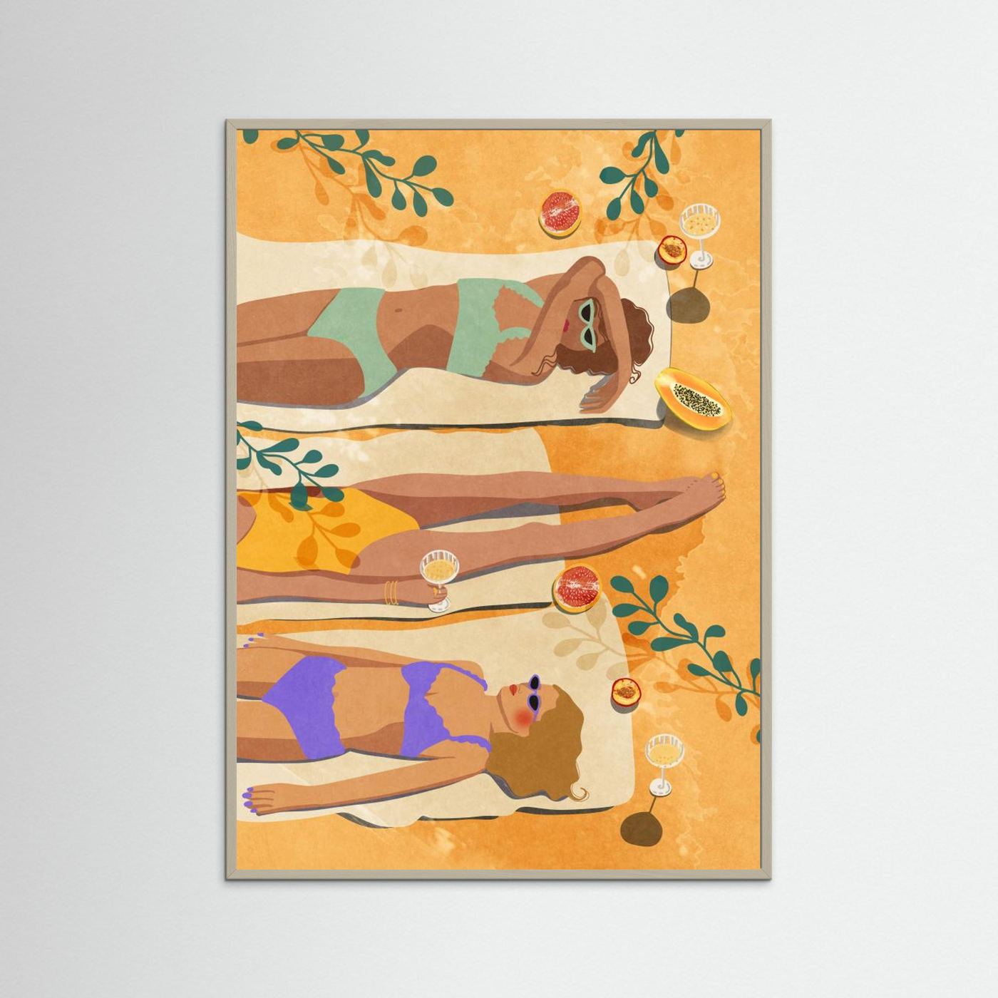 Summer Girls by Raissa Oltmanns Fine Art Paper 