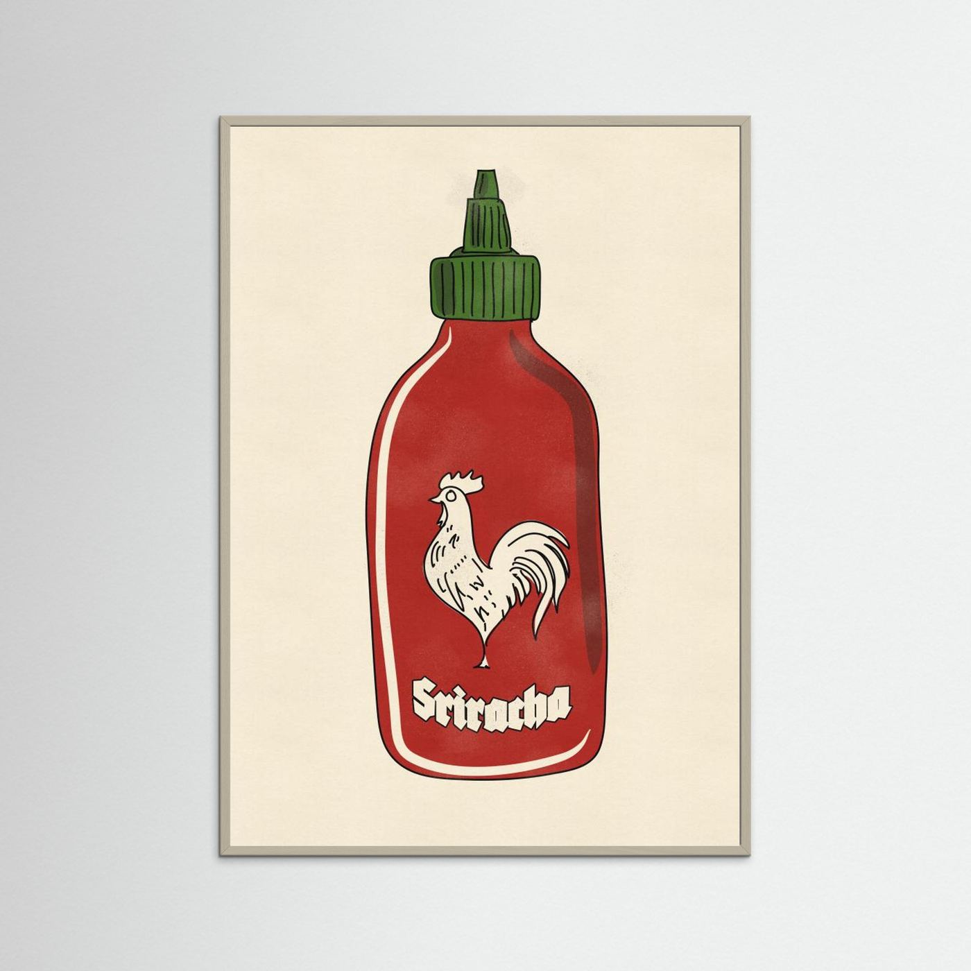 Rooster Hot Sauce by Nicholas Fine Art Paper 