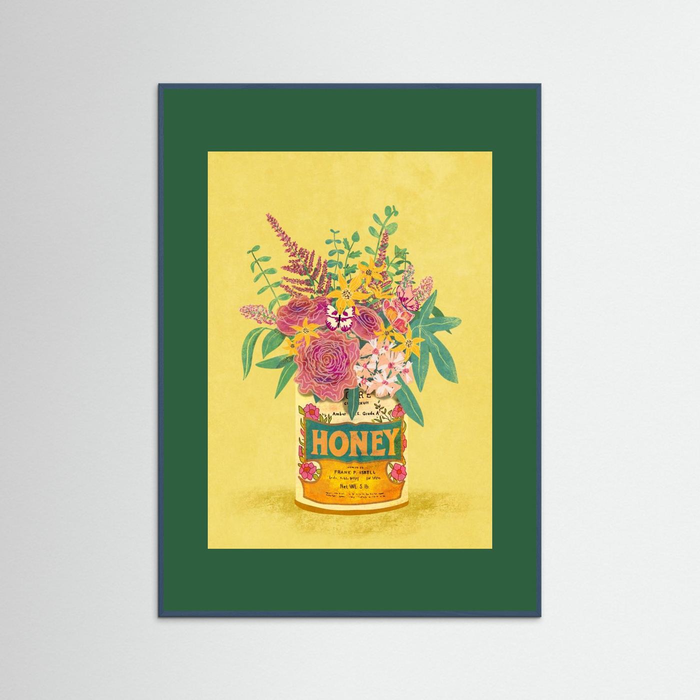 Flowers In a vintage Honey Can by Raissa Oltmanns Fine Art Paper 
