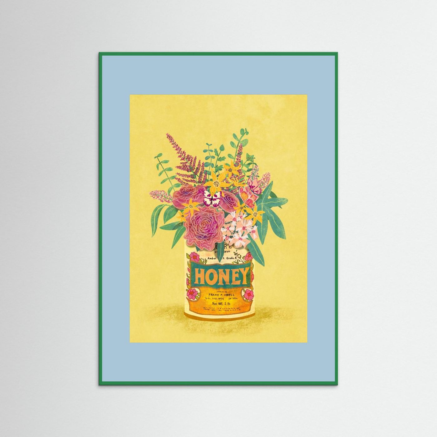 Flowers In a vintage Honey Can by Raissa Oltmanns Fine Art Paper 