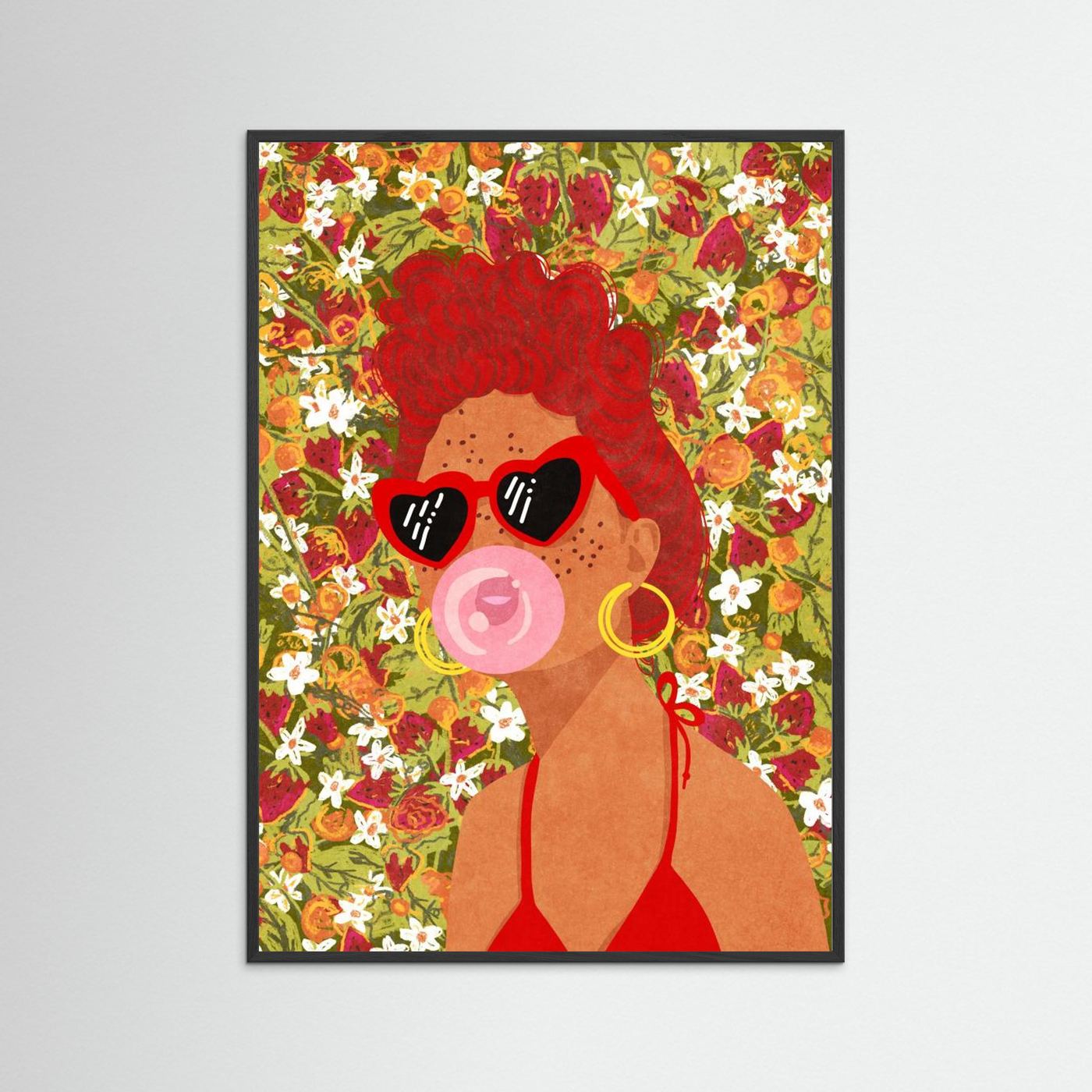 Strawbeery Lady by Raissa Oltmanns Fine Art Paper 