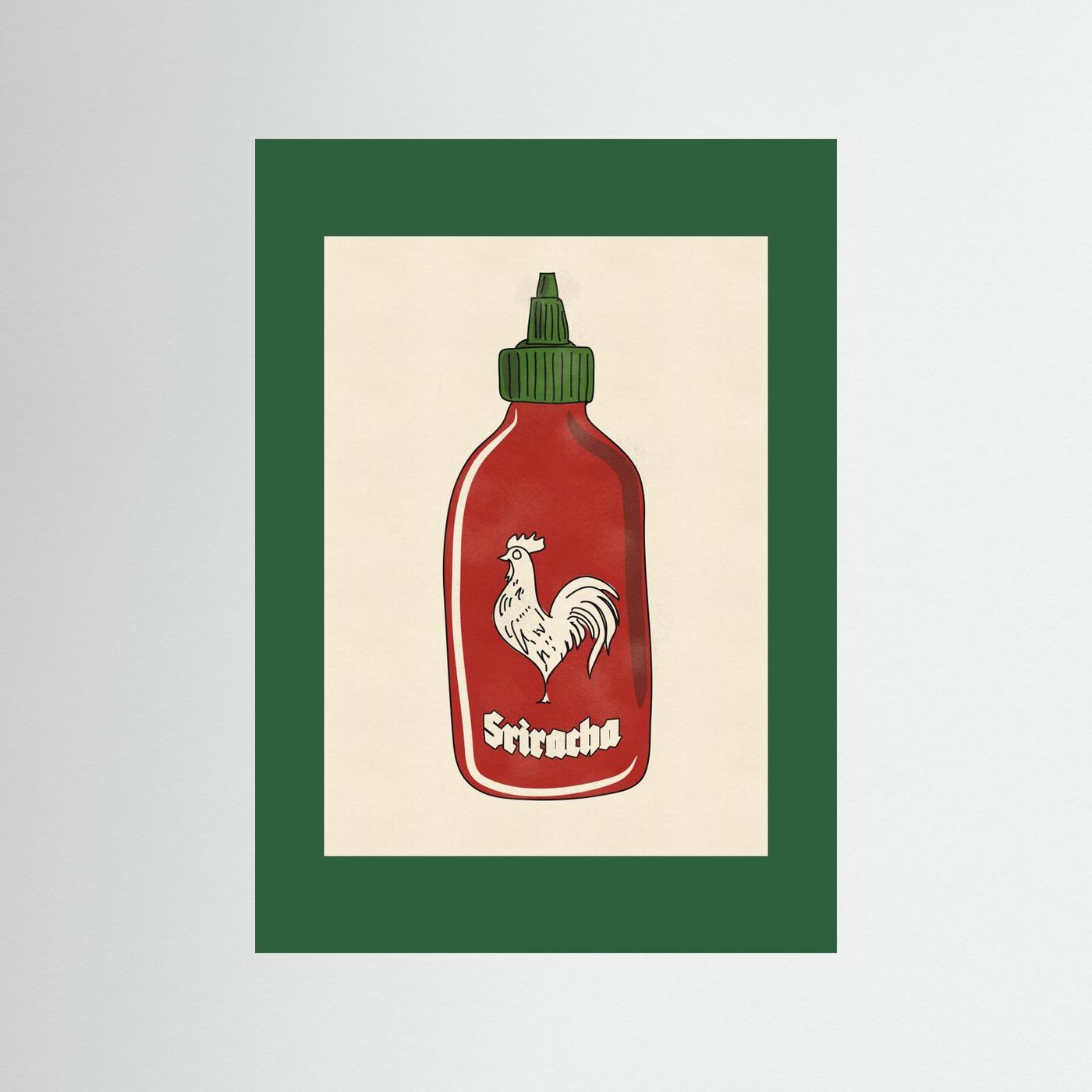 Rooster Hot Sauce by Nicholas Fine Art Paper 