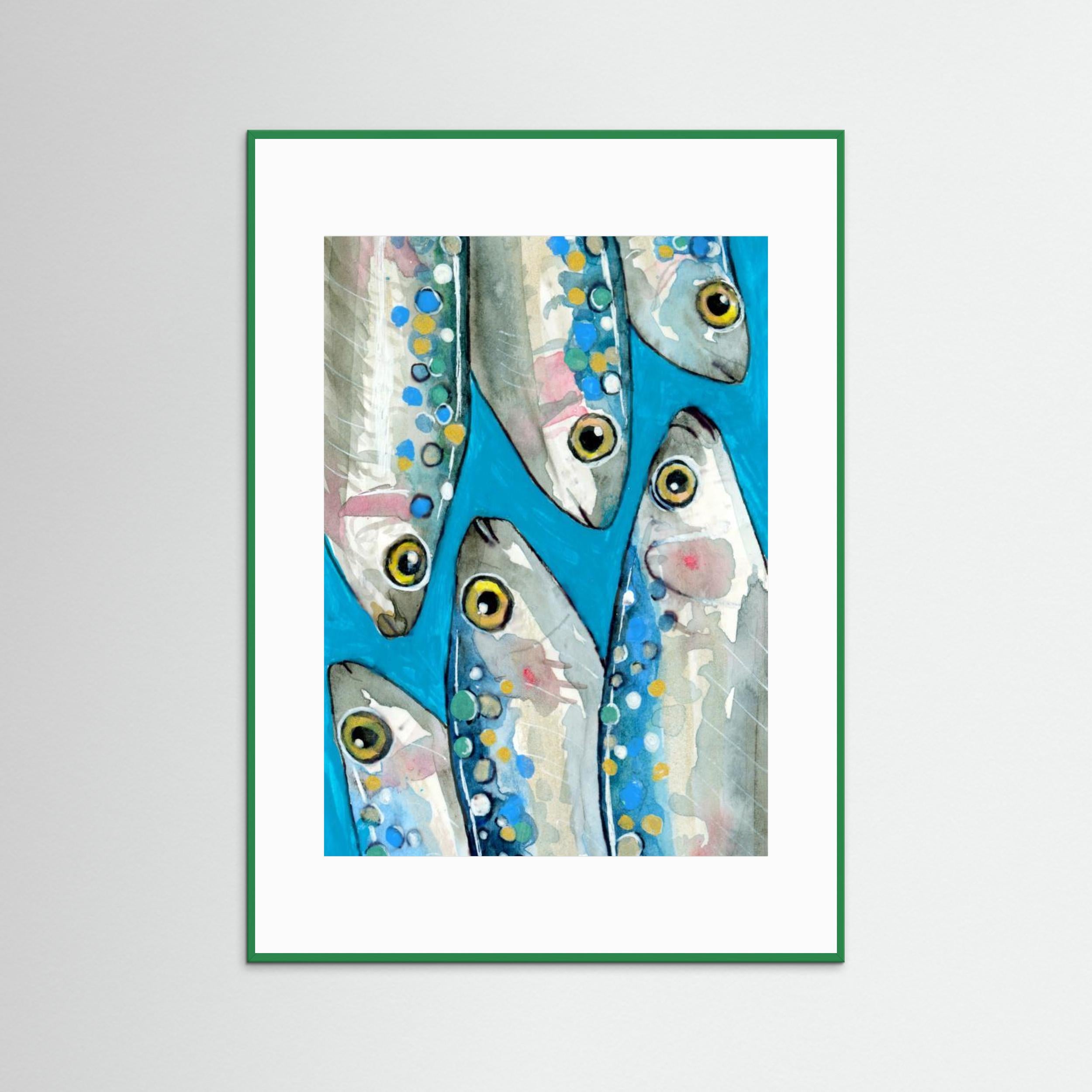 Fishes by Petra Lizde Fine Art Paper 