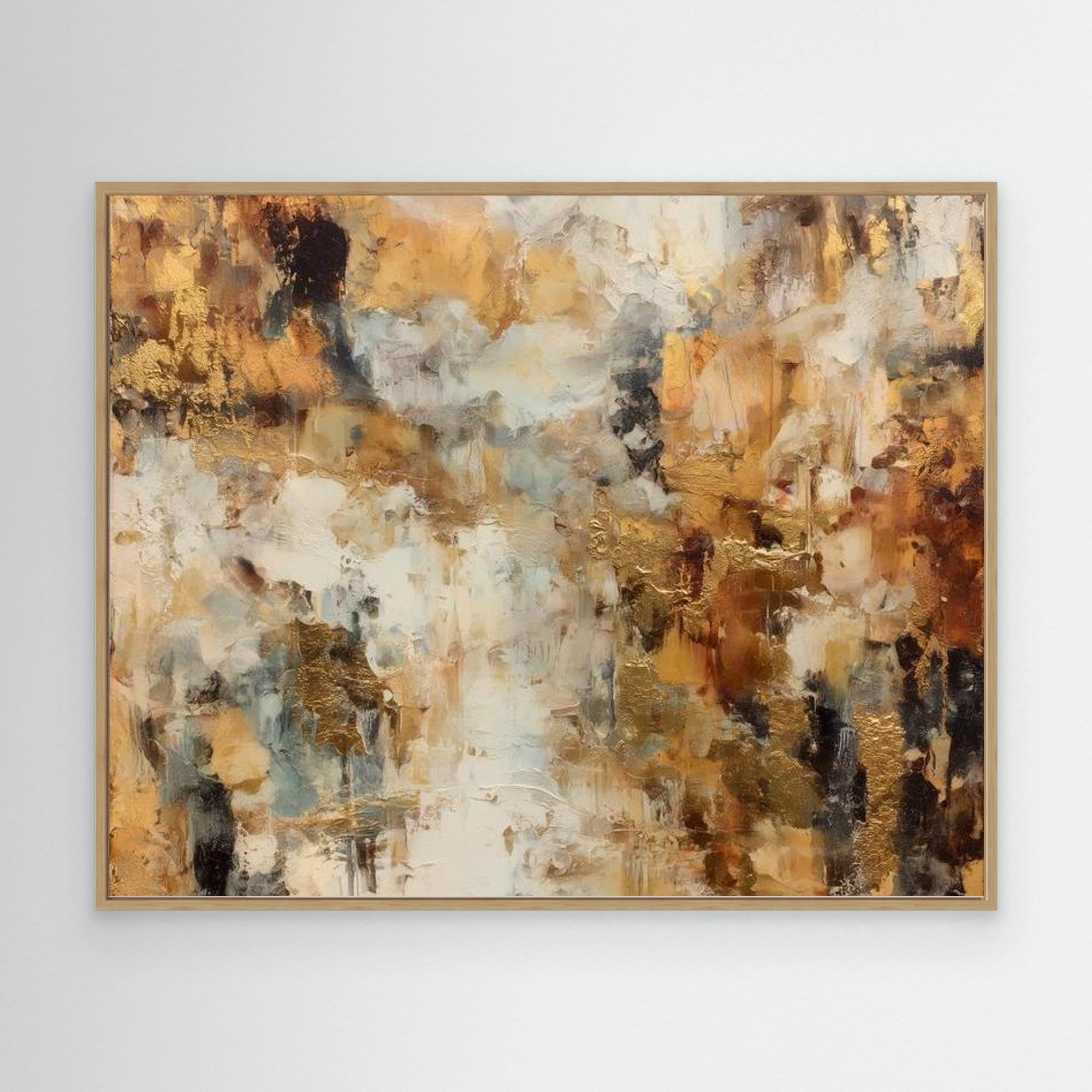 Gold lock No.1 By Natty Jaxxx The Frame Gain Canvas 