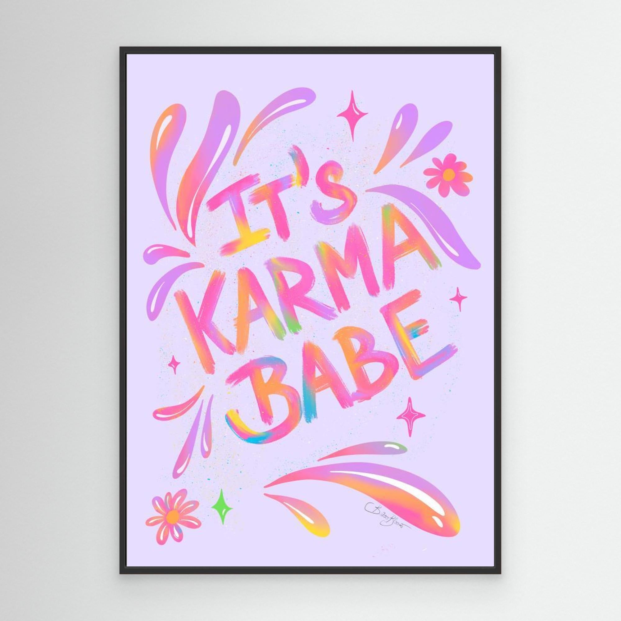 Karma Babe by Baroo Bloom Canvas