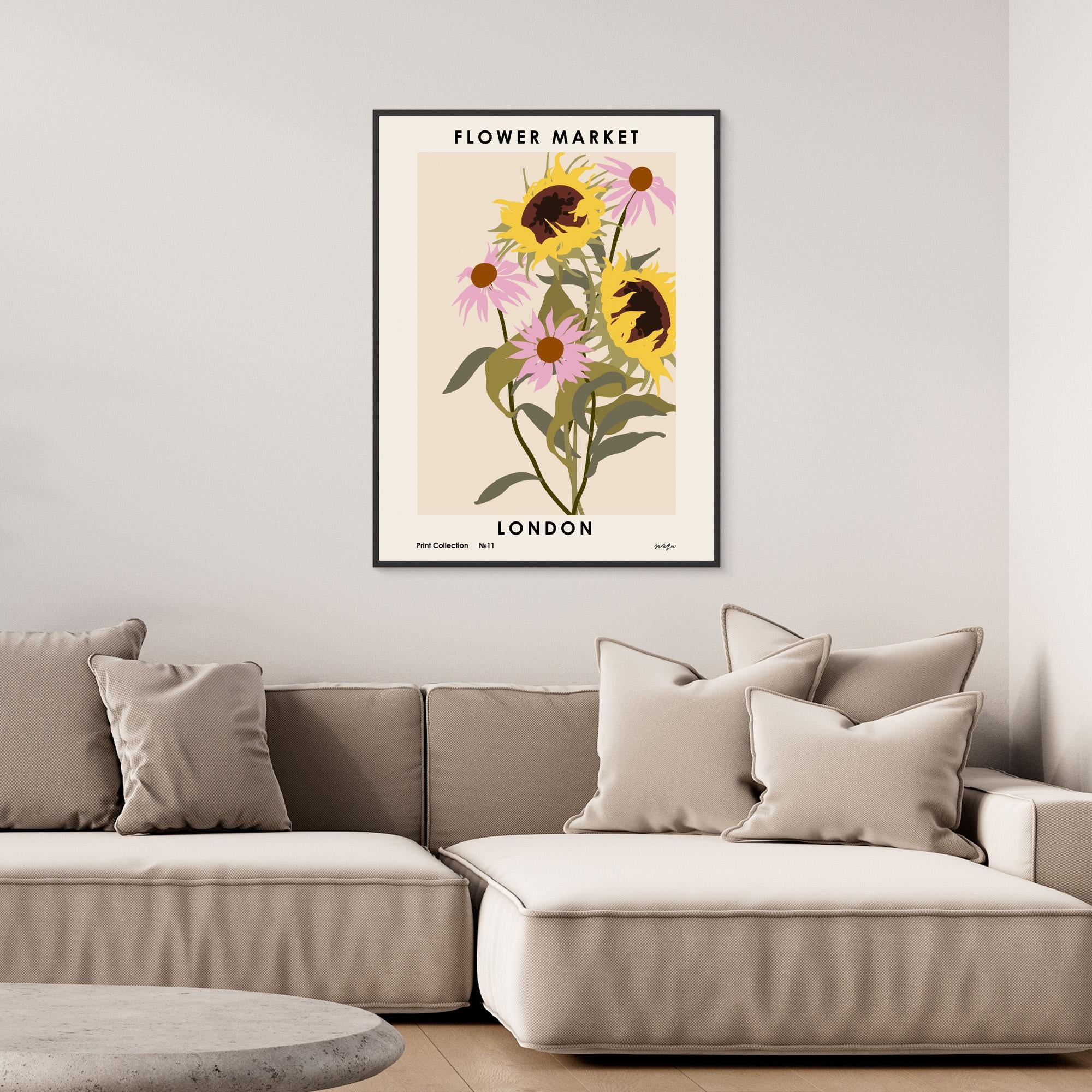 Flower Market. London by Nktn Canvas