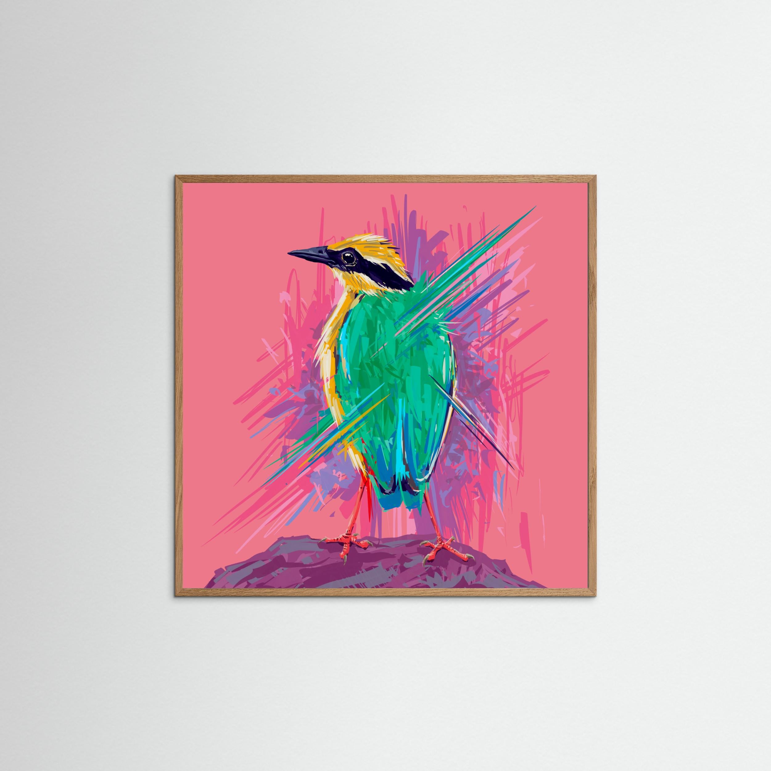 Bird Series   Indian Pitta by Rohan Dahotre Fine Art Paper
