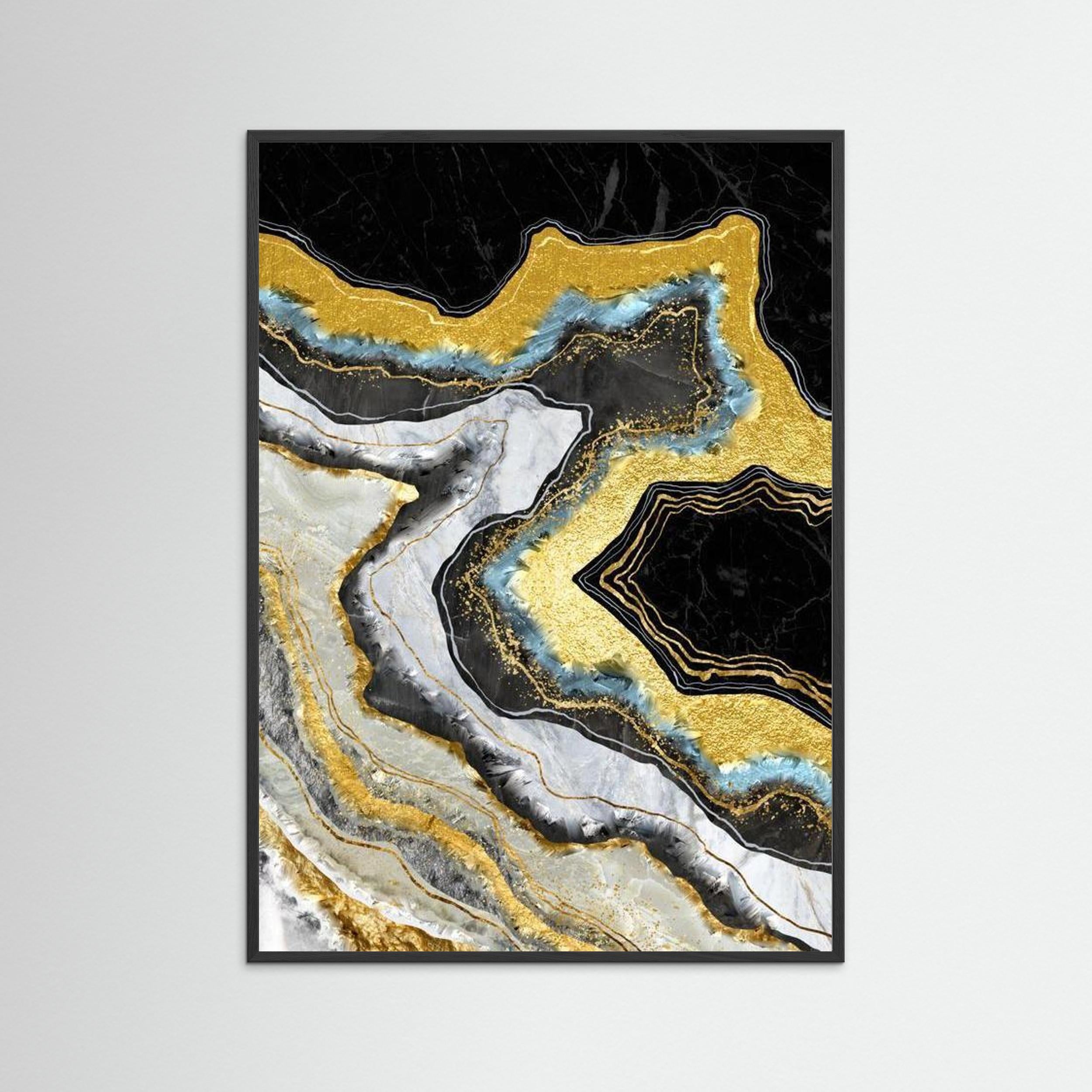 Marble lux gold by The frame Gain Fine Art Paper 