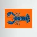 Lobster On Orange by Alice Straker Fine Art Paper 