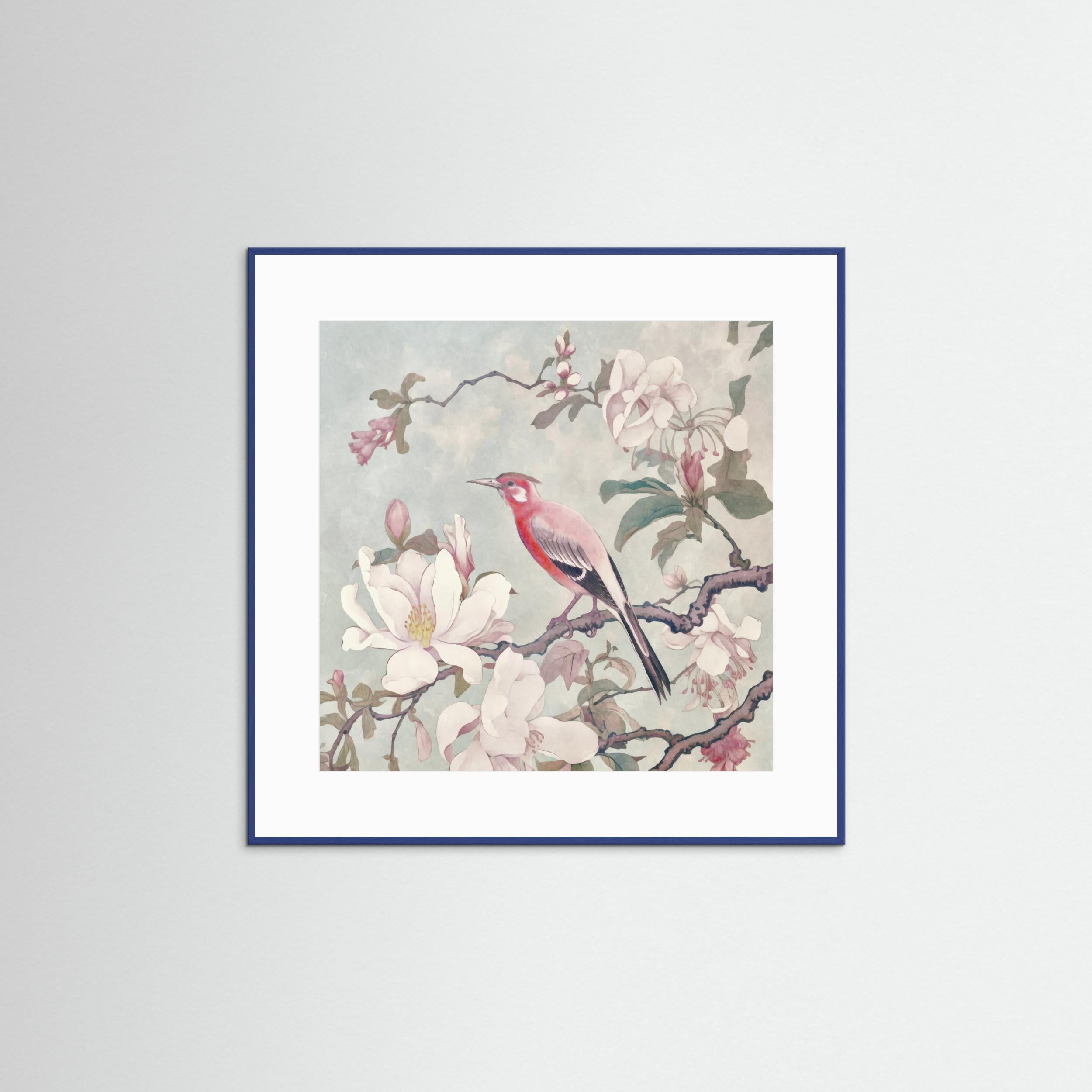 Chinoiserie Bird Spring Vibes 004 by Andrea Haase Fine Art Paper