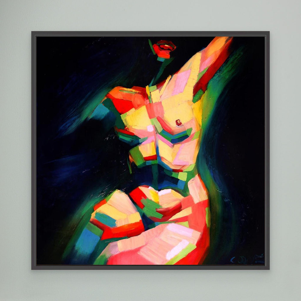 Cubist Sitting Nude (2014) by Corné Akkers