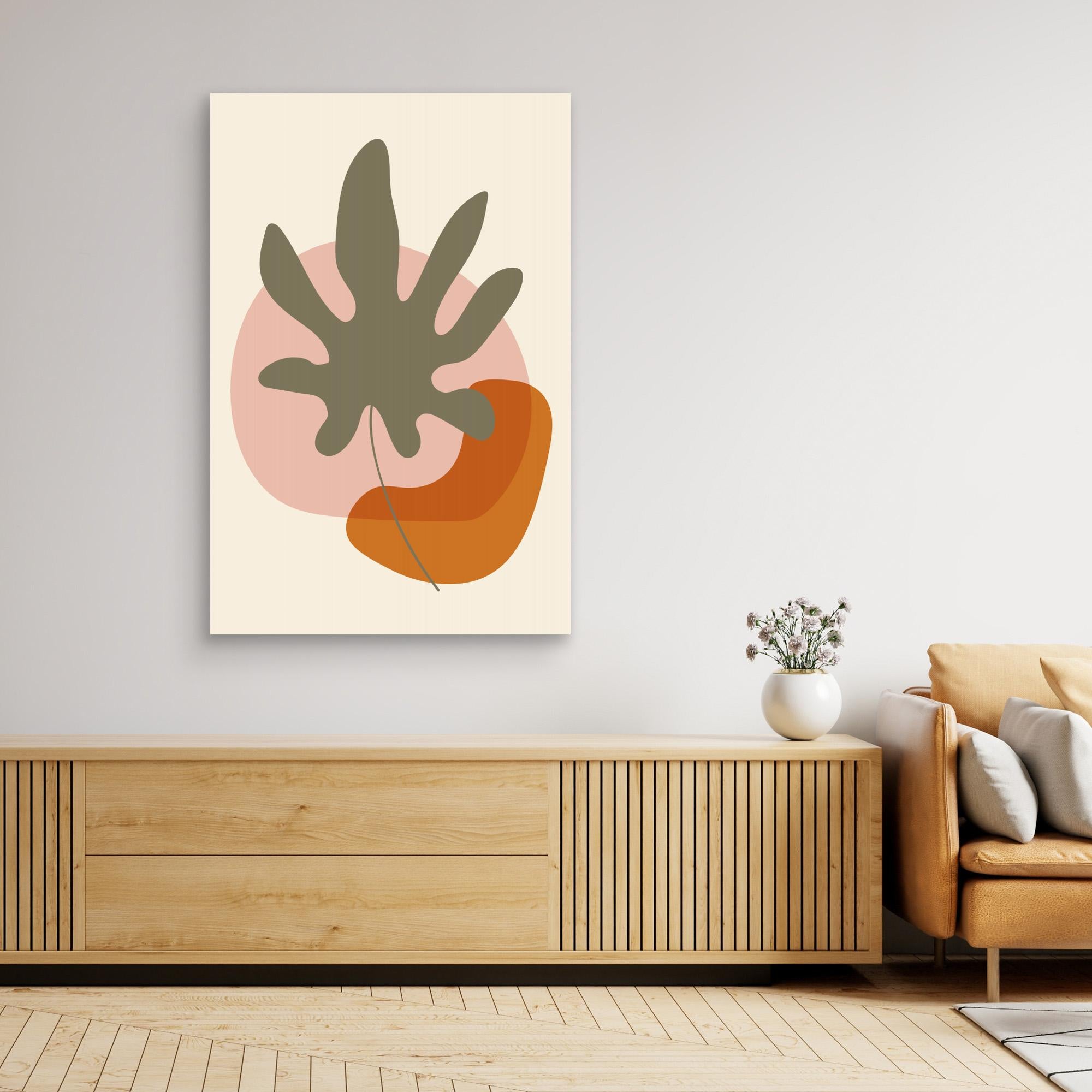 Abstract Botanical Boho Leaves 13 by Dina Dankers  Canvas