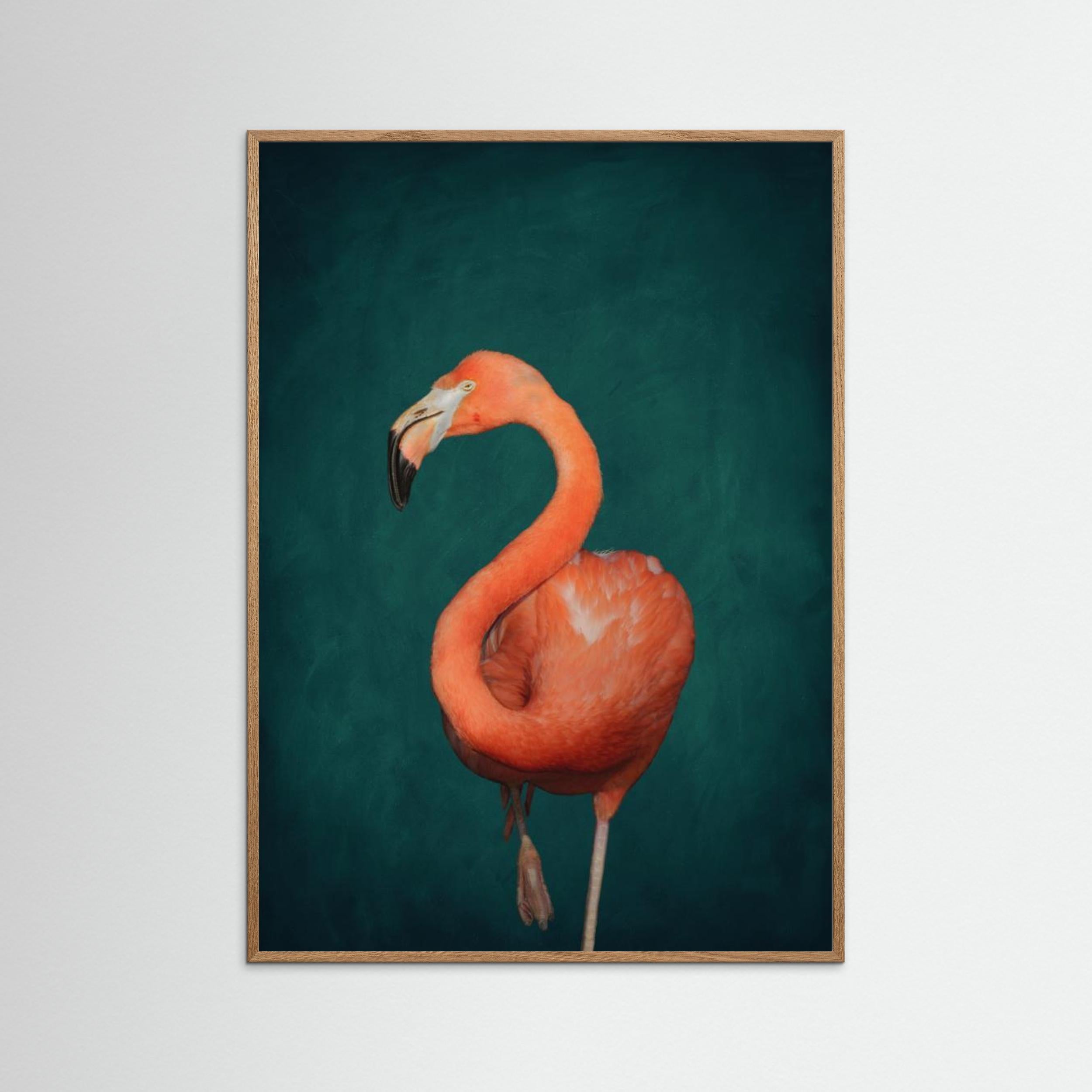 Green Flamingo by Aureous