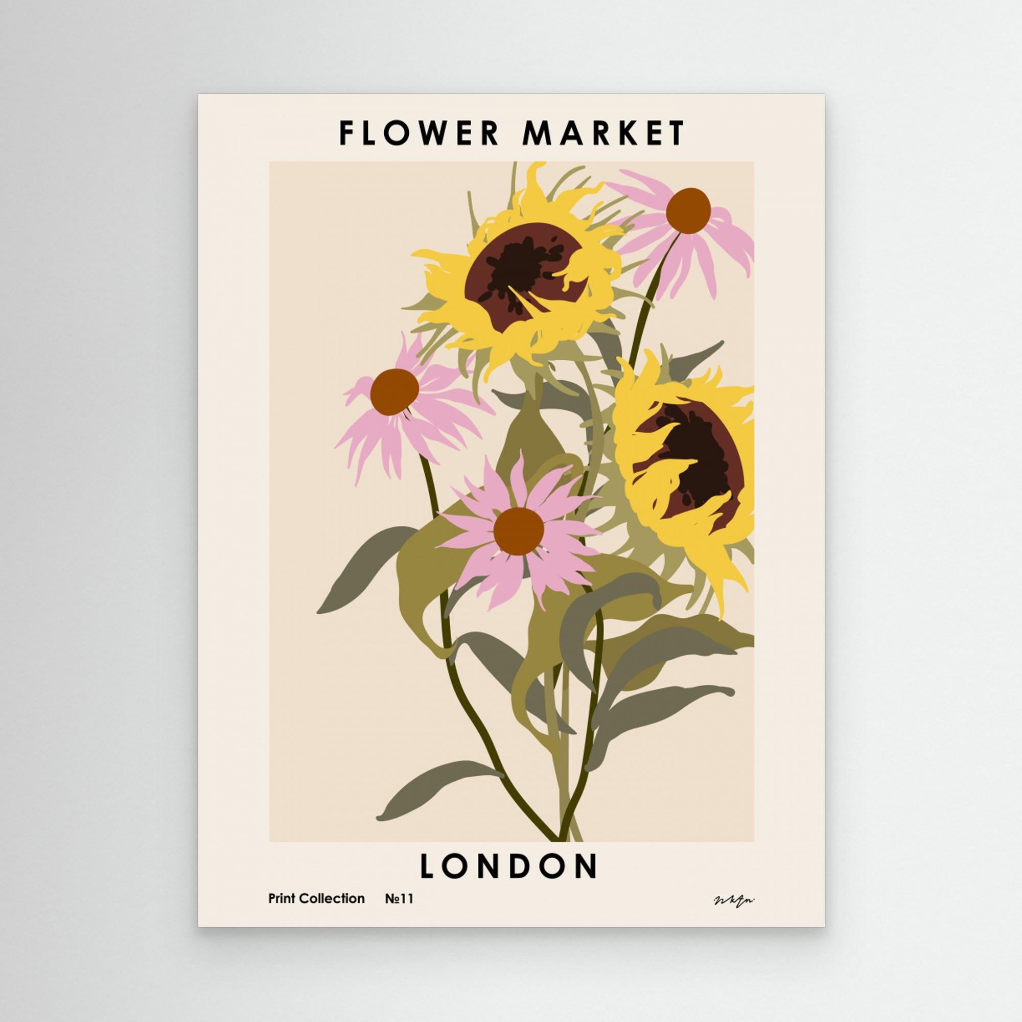 Flower Market. London by Nktn Canvas