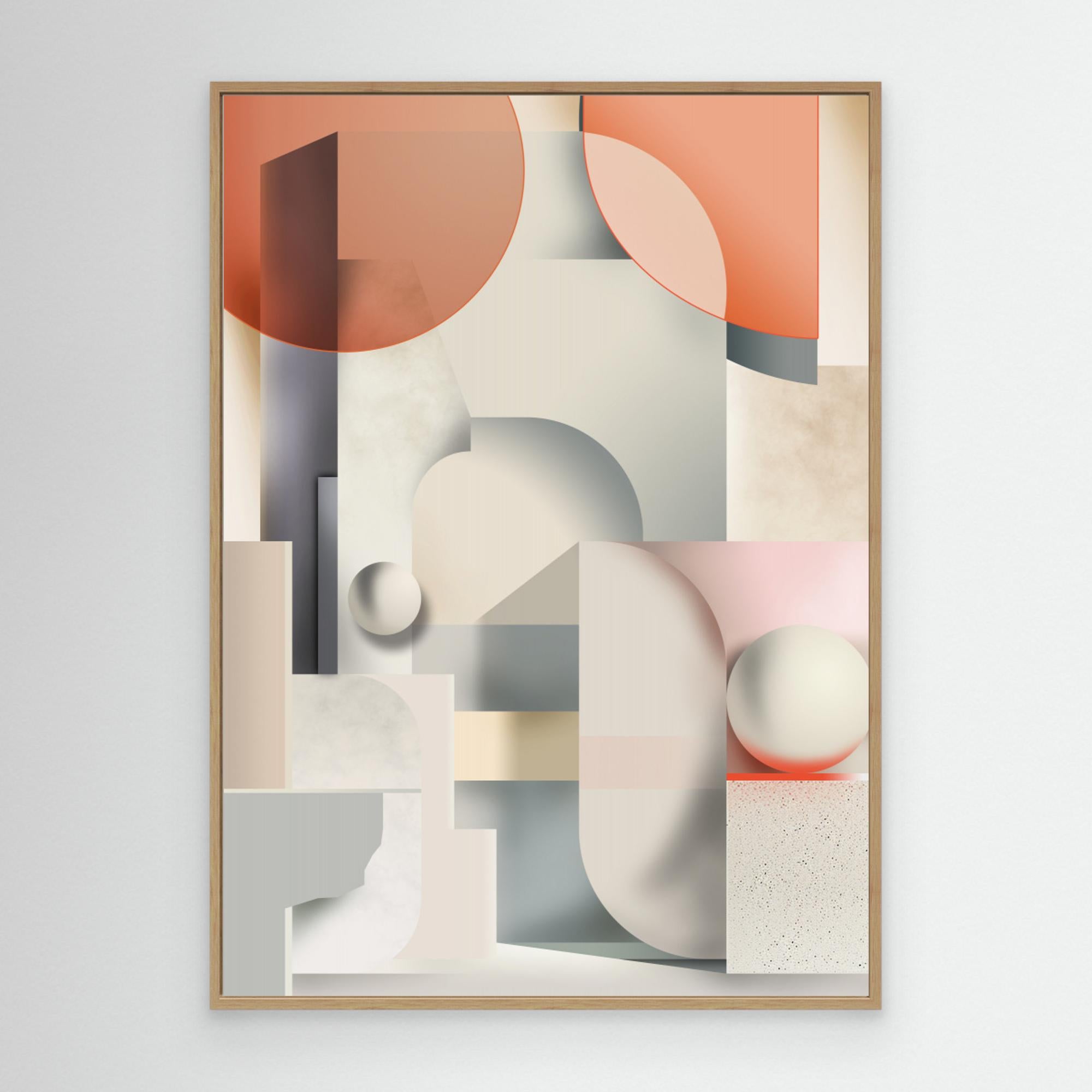 Geometric Vintage Art 01 by Rafal Kulik Canvas