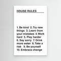 House Rules by Frankie Kerr Dineen Canvas