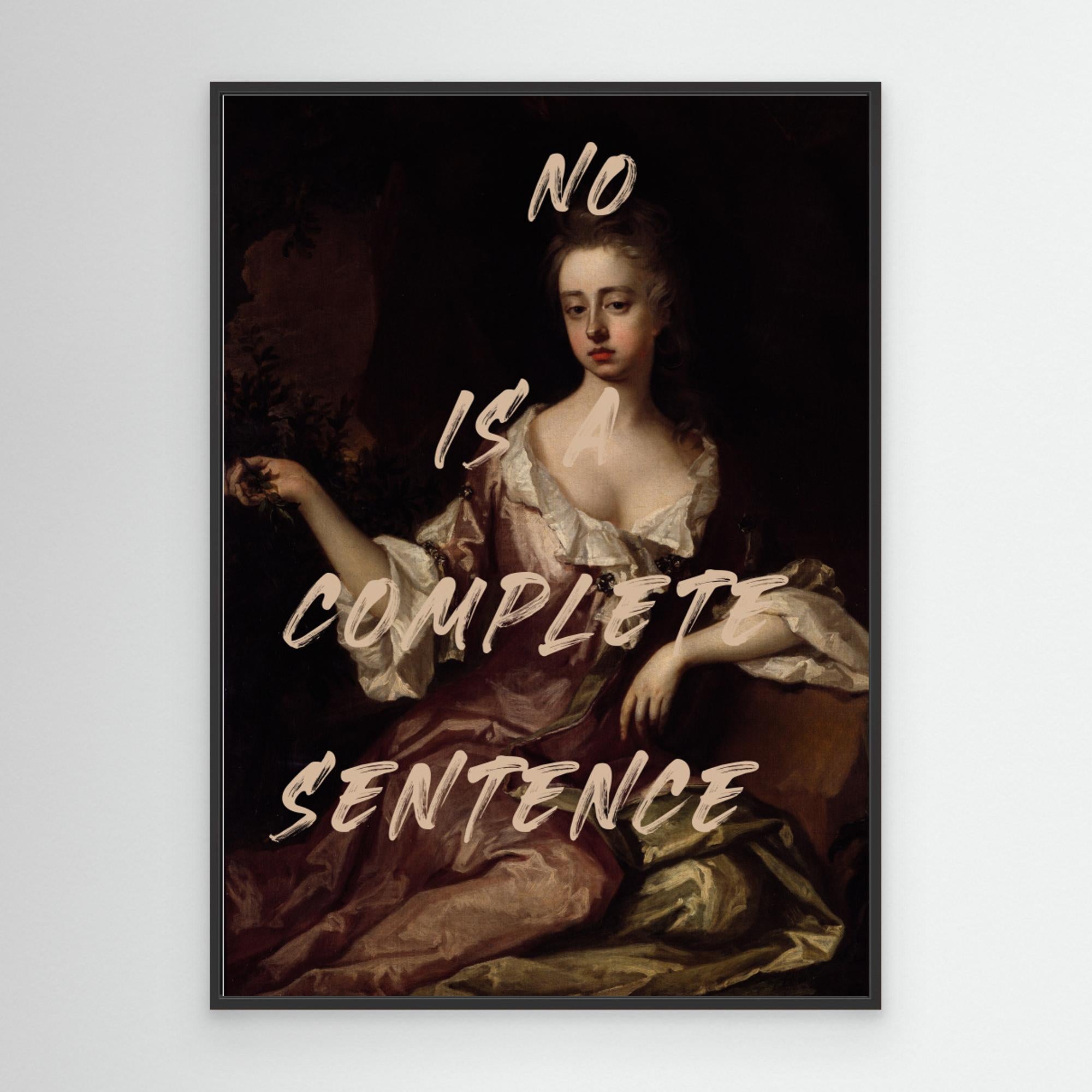 No Is Complete Sentence by The Art Concept Canvas