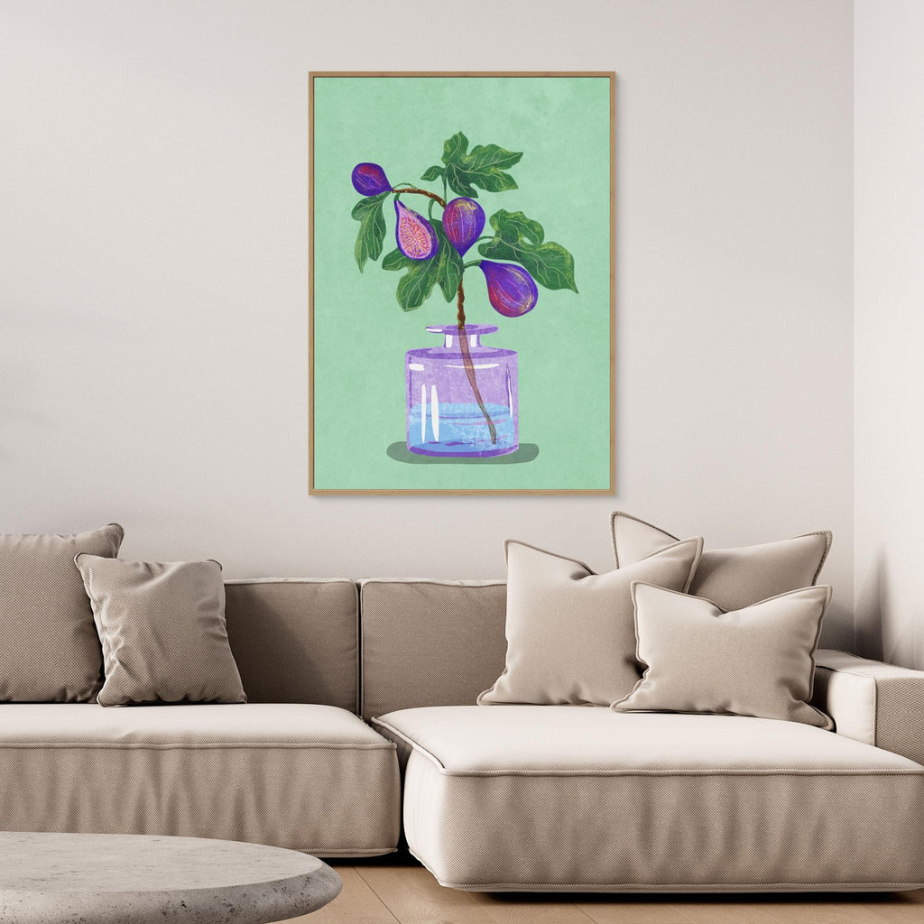 Figs Branch In Vase by Raissa Oltmanns Canvas