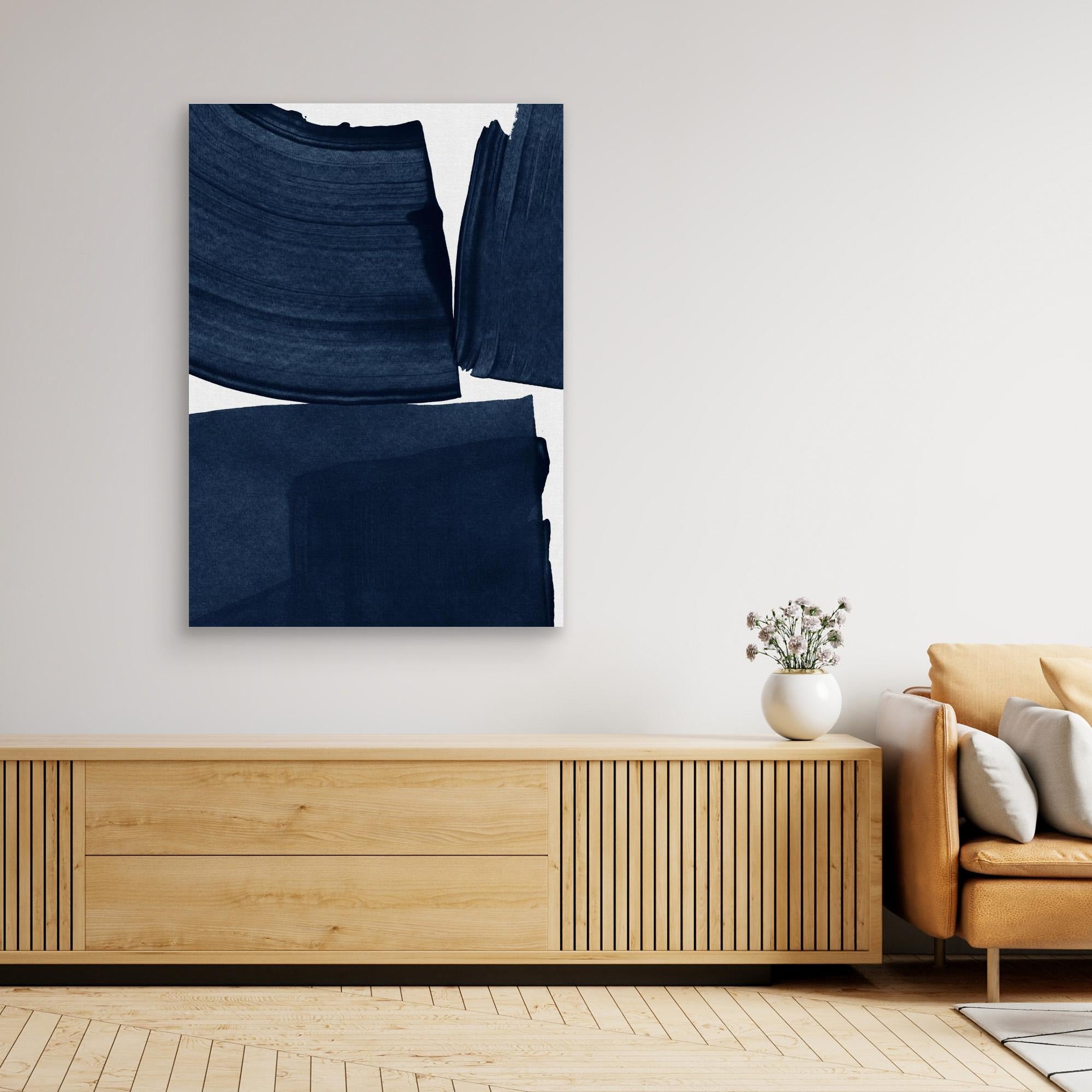 Minimalist Painting Blue I by Orara Studio