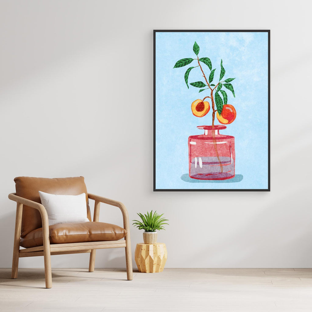 Peach Tree in Vase by Raissa Oltmanns Canvas