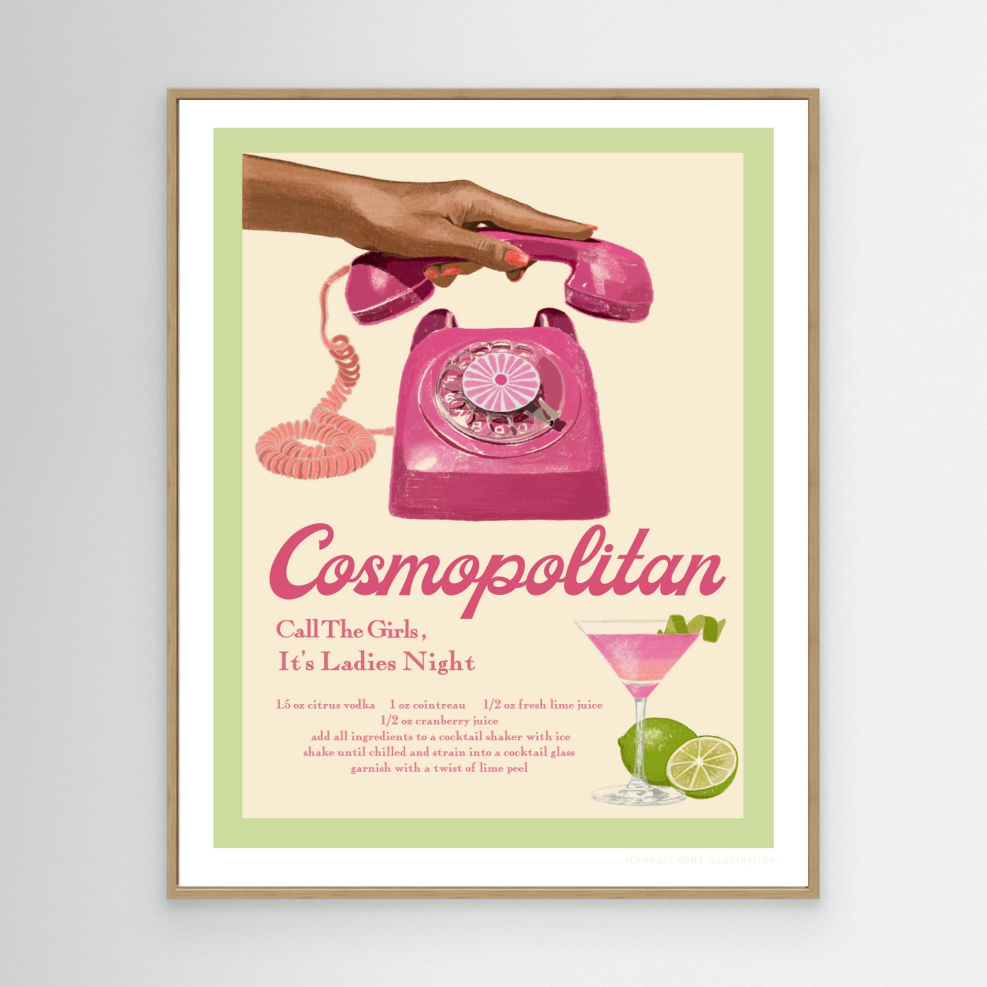 Jlr Cocktails Cosmopolitan by Jenny Liz Rome Canvas