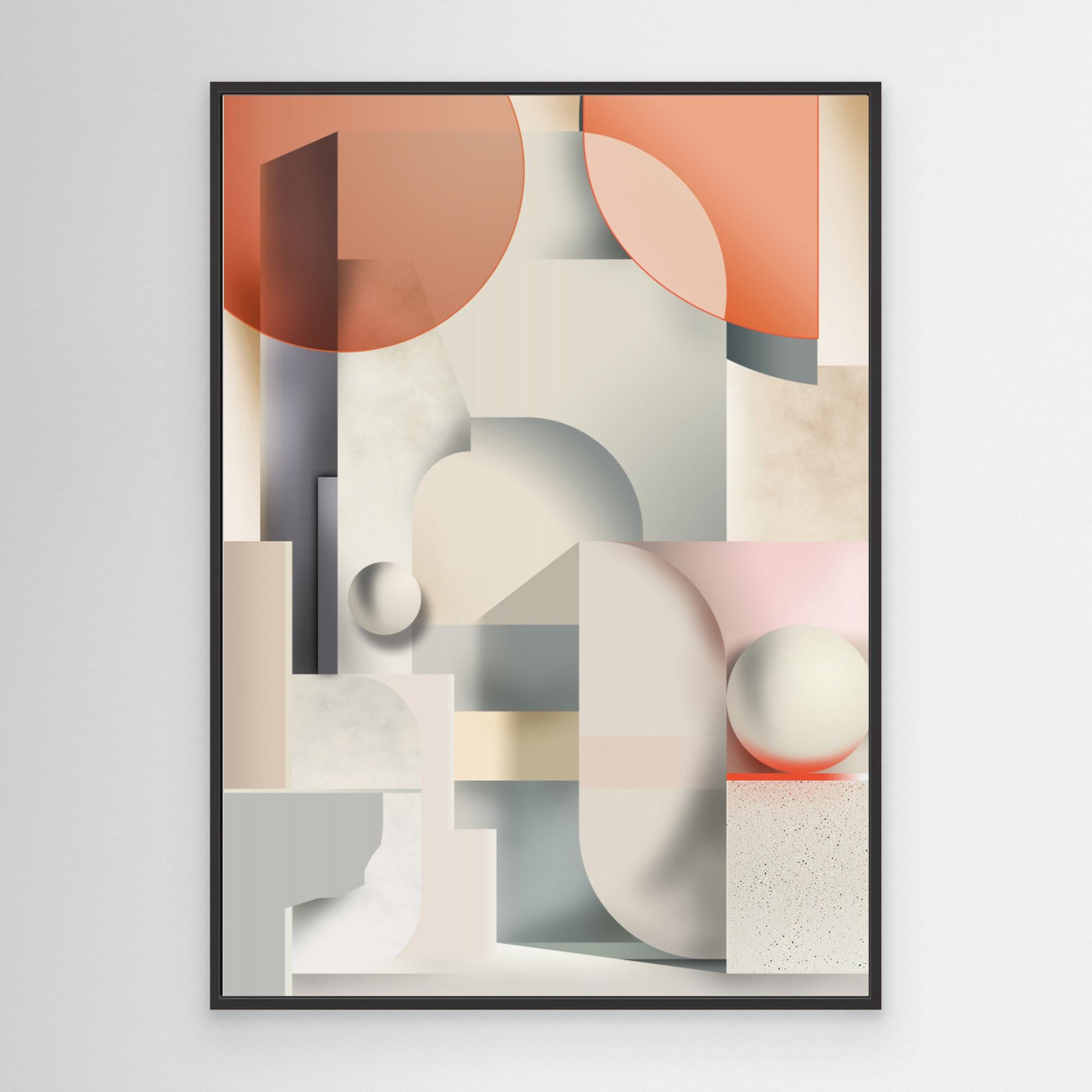 Geometric Vintage Art 01 by Rafal Kulik Canvas