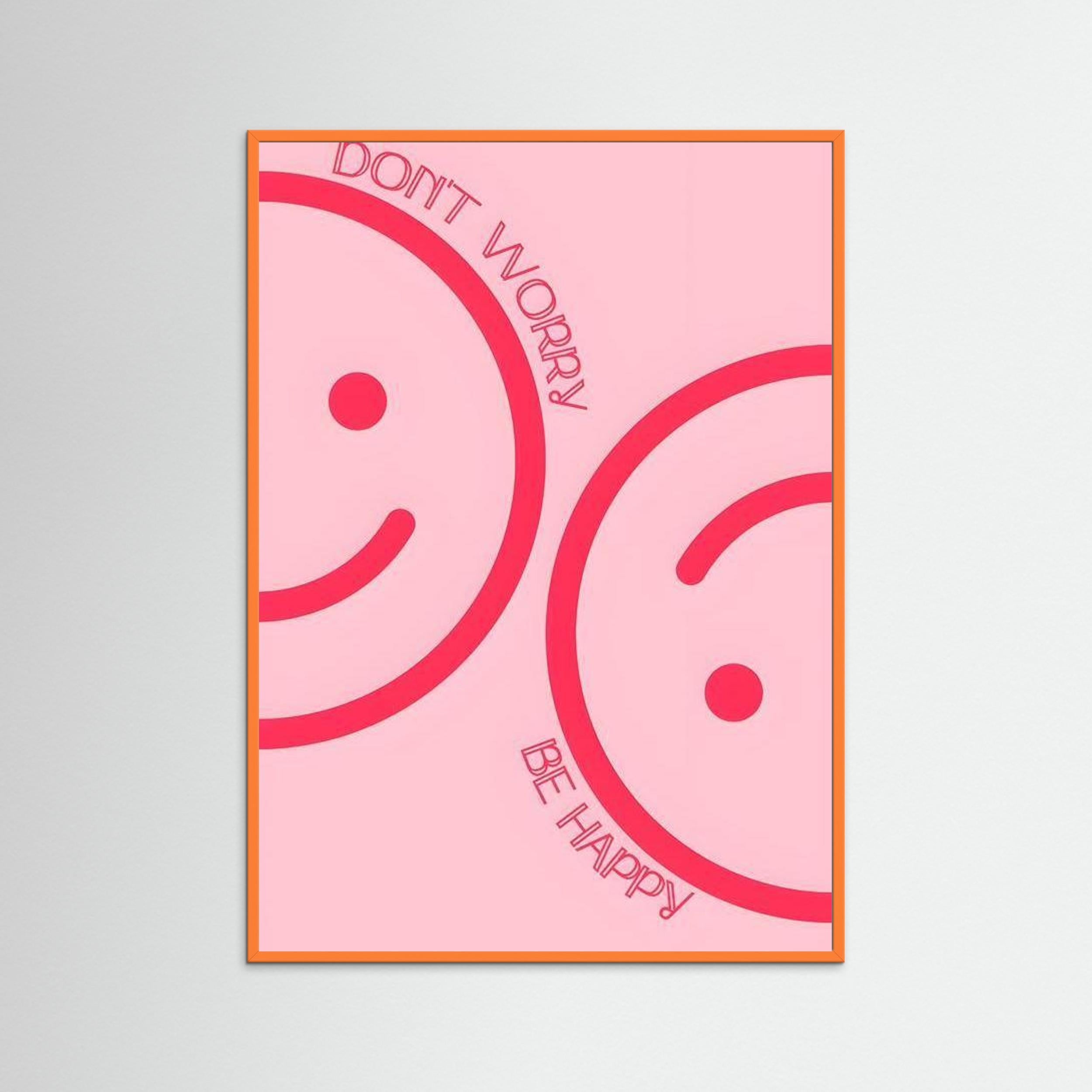 Don't worry, be happy by Natty Jaxx The Frame Gain Fine Art Paper 