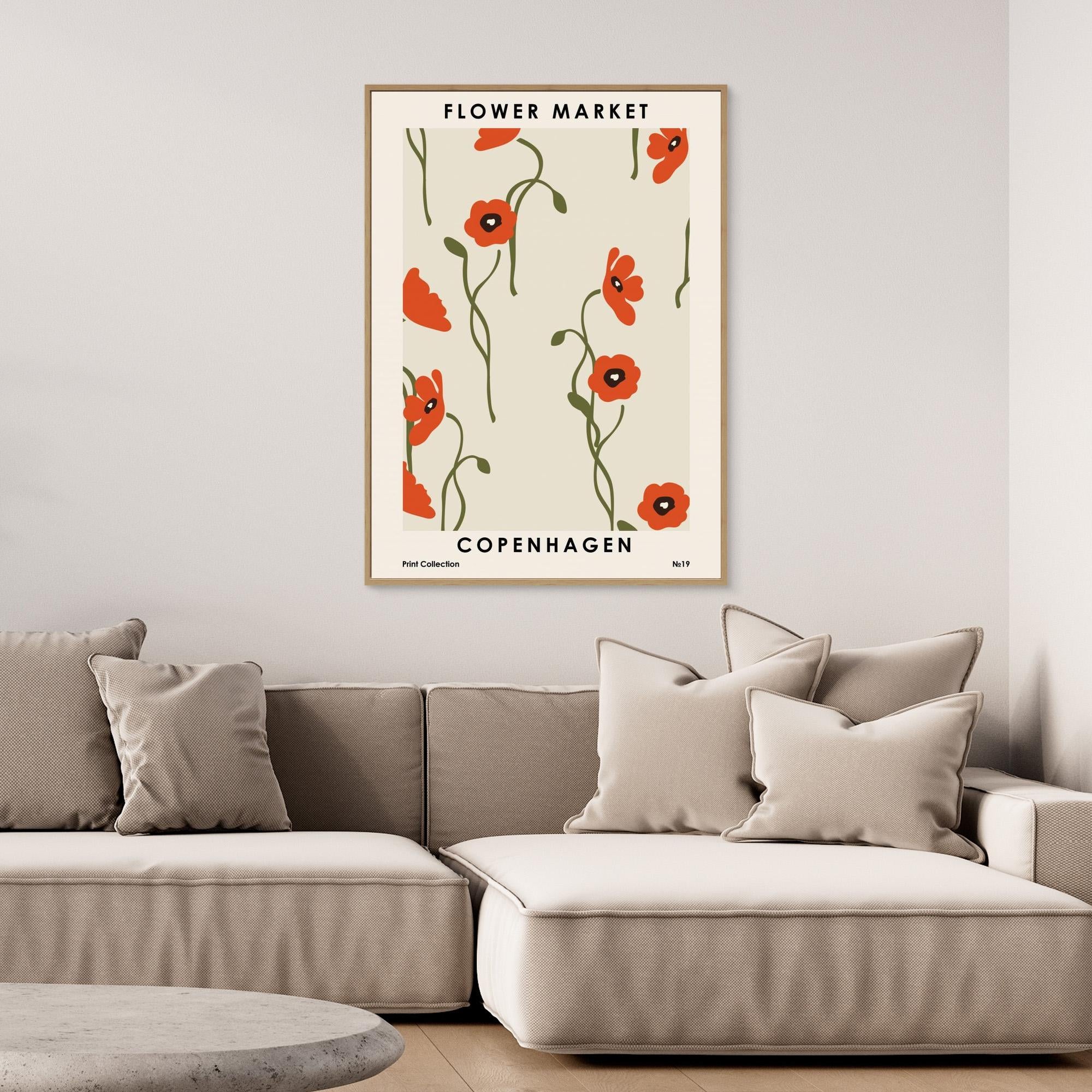 Flower Market Copenhagen by Nktn Canvas