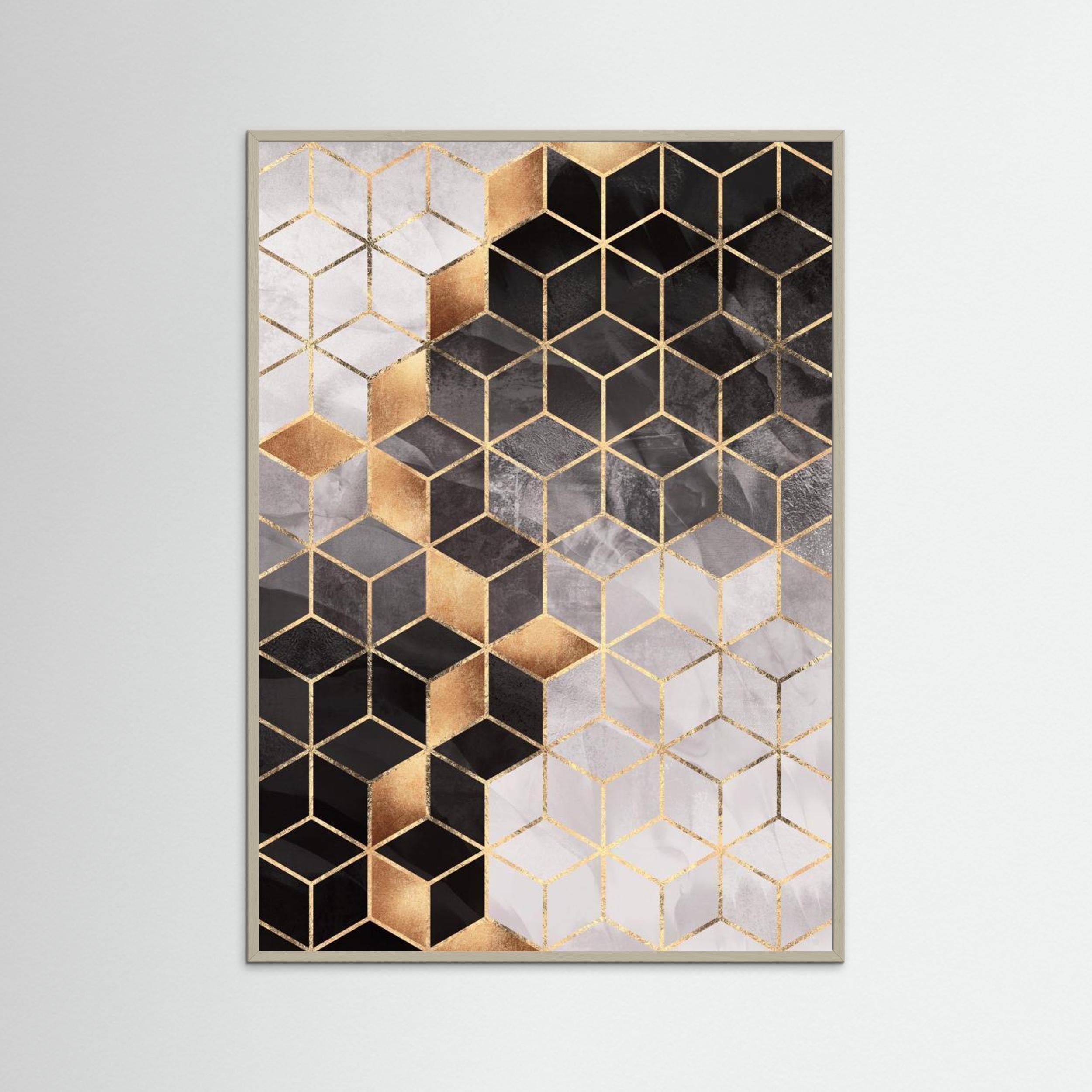 Smoky Cubes by Elisabeth Fredriksson Fine Art Paper 