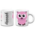 Adorable Pig Personalised Your Name Gift Mug-0