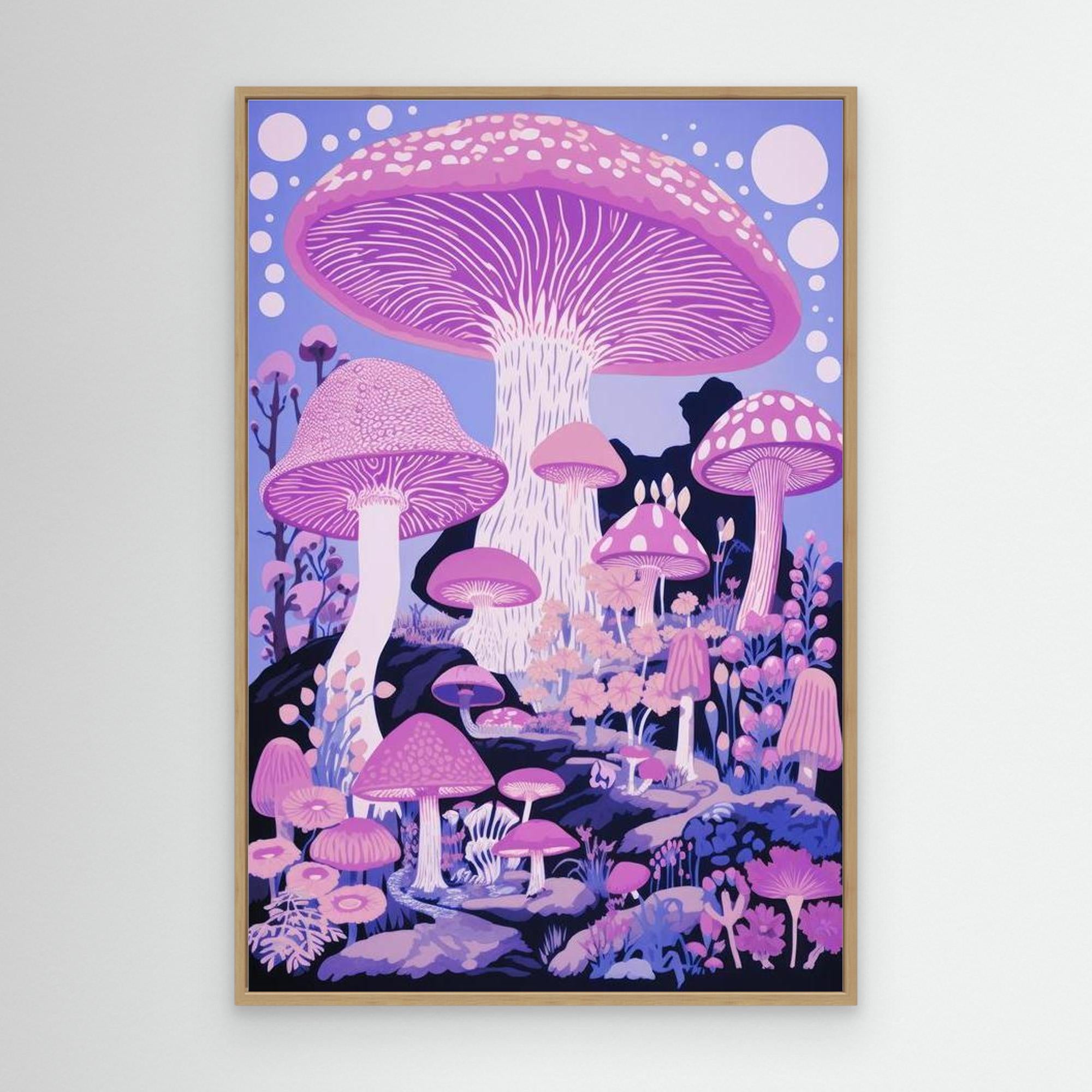 Mushroom village by The Frame Gain Canvas