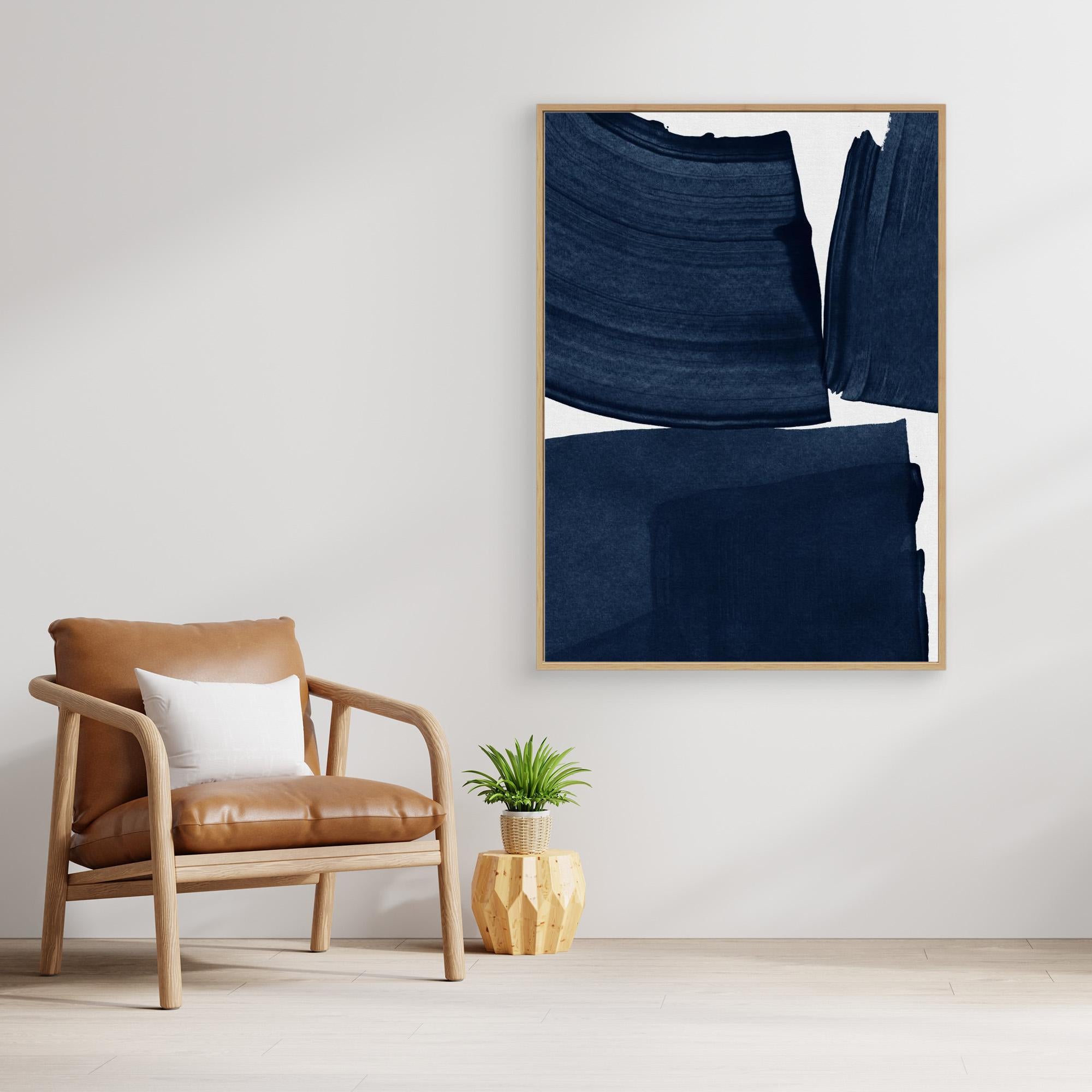 Minimalist Painting Blue I by Orara Studio