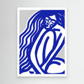The Silence (Blue) by Treechild Canvas