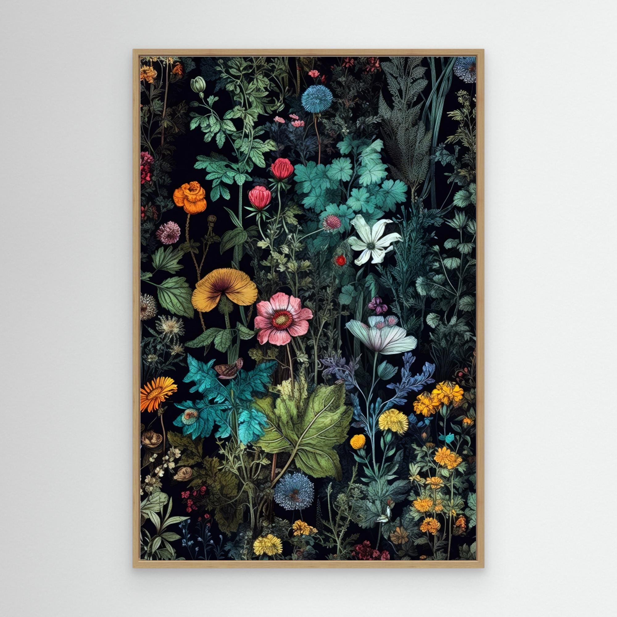 Meadow flowers 11 by Justyna Jaszke Canvas