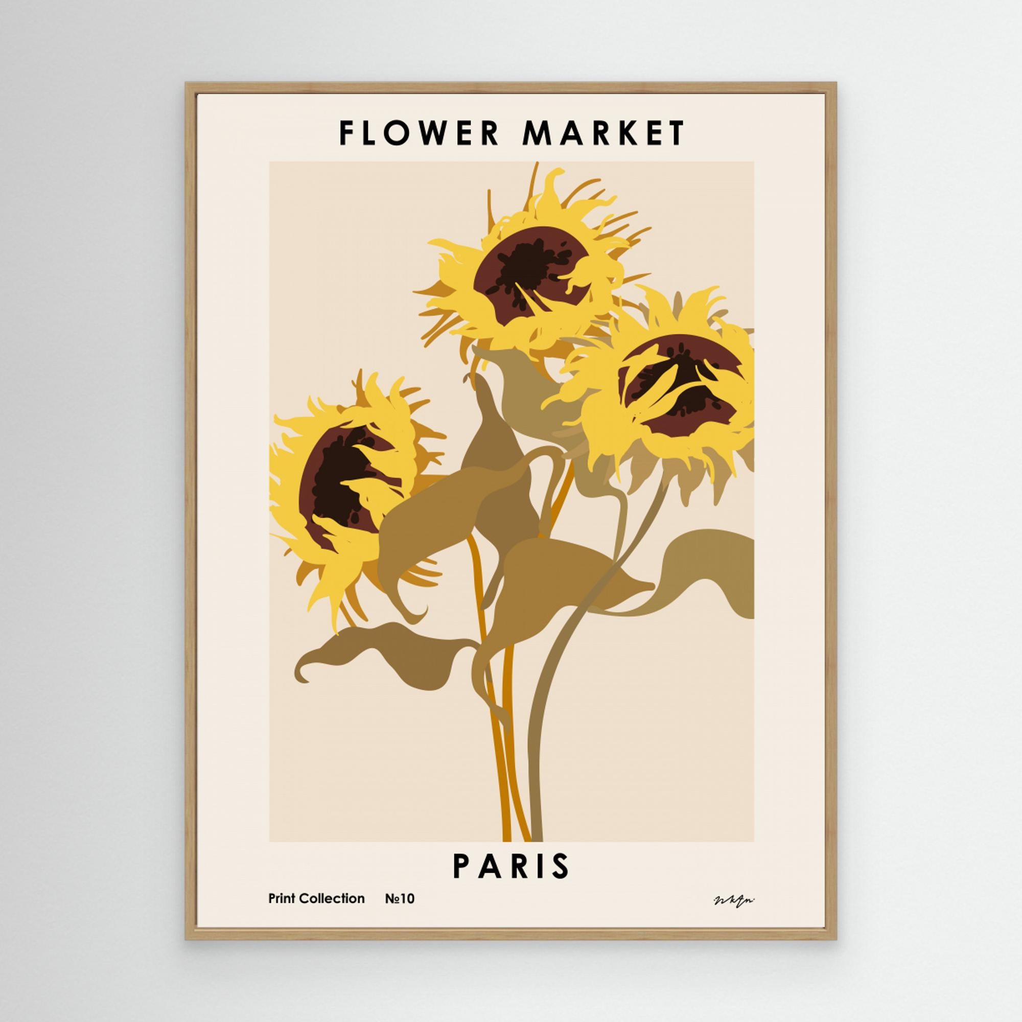 Flower Market. Paris by Nktn Canvas