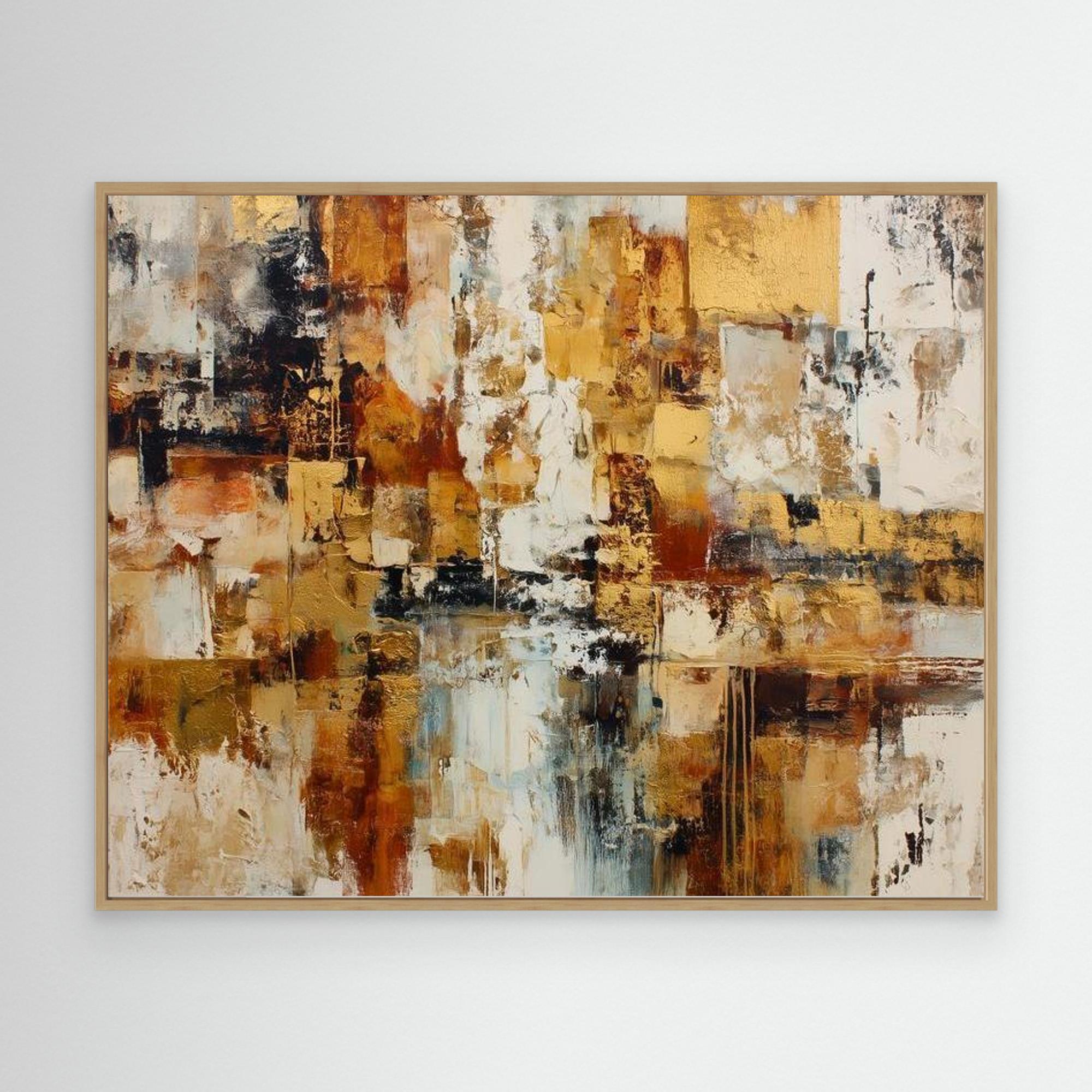 Gold lock No.2 By Natty Jaxxx The Frame Gain Canvas